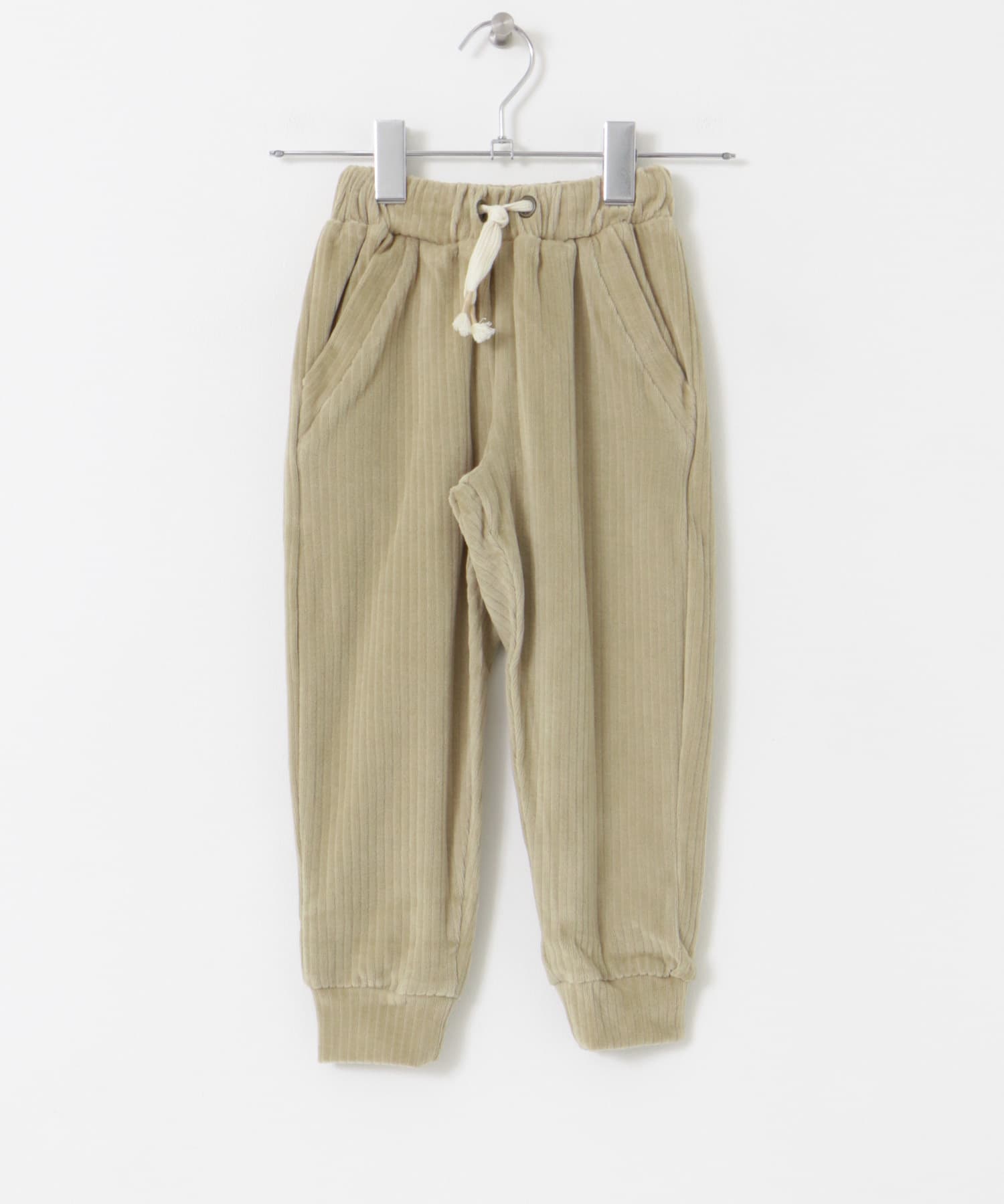 buho　VELOUR PANTS OLIVE 2y