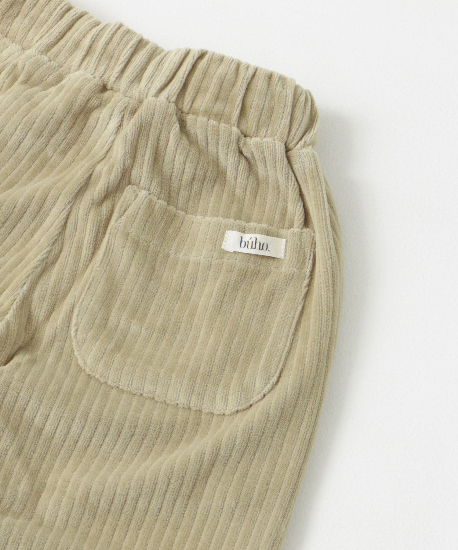 buho　VELOUR PANTS OLIVE 2y