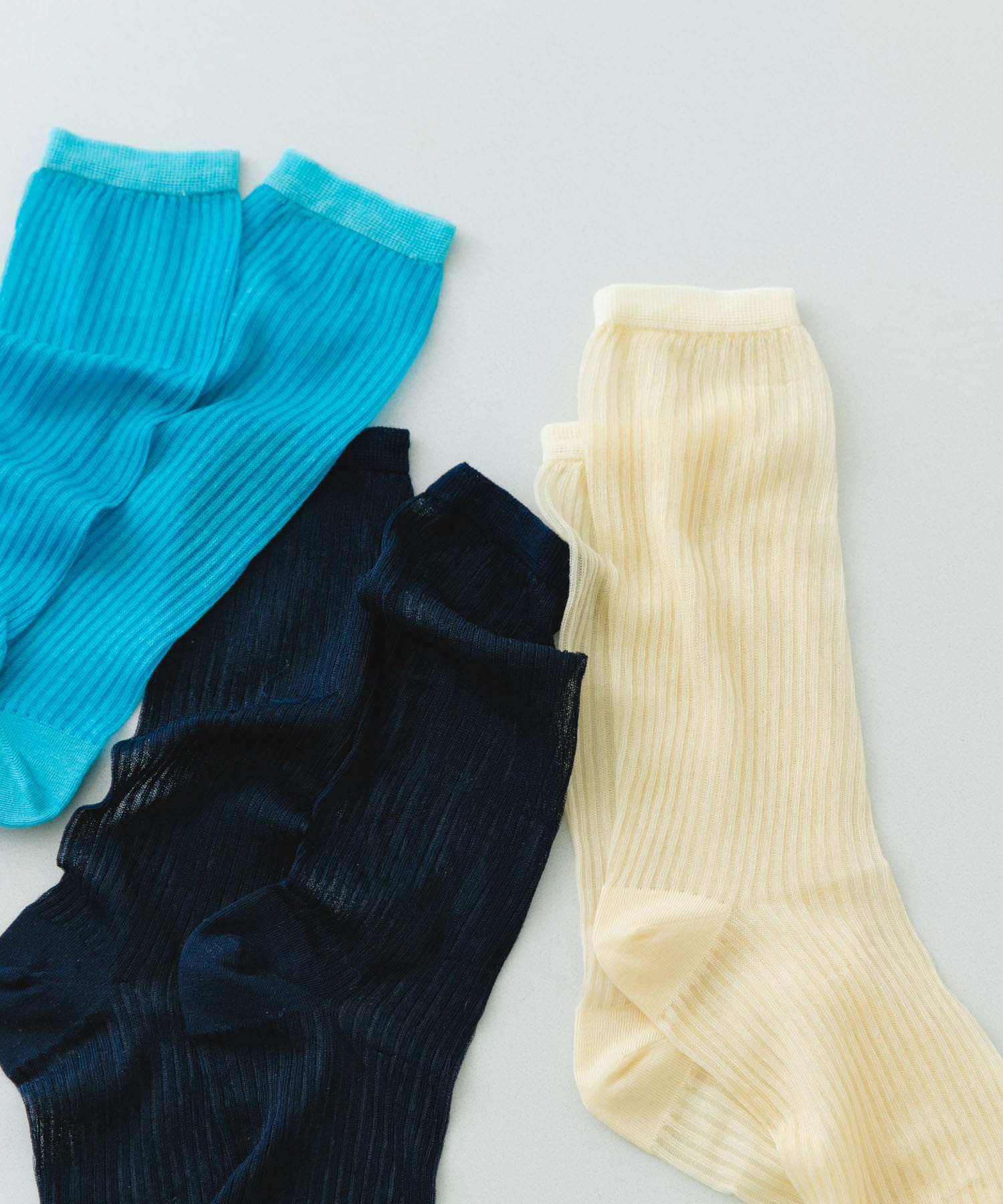 PIEDI NUDI　HARINUKI HIGH SOCKS NAVY -