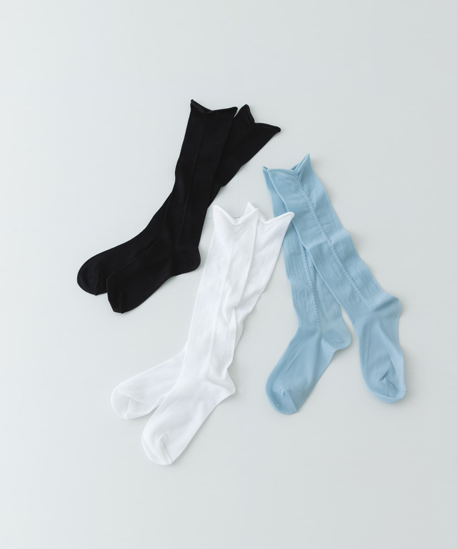 PIEDI NUDI　SHEER TACK SHRINK SOCKS BLACK -