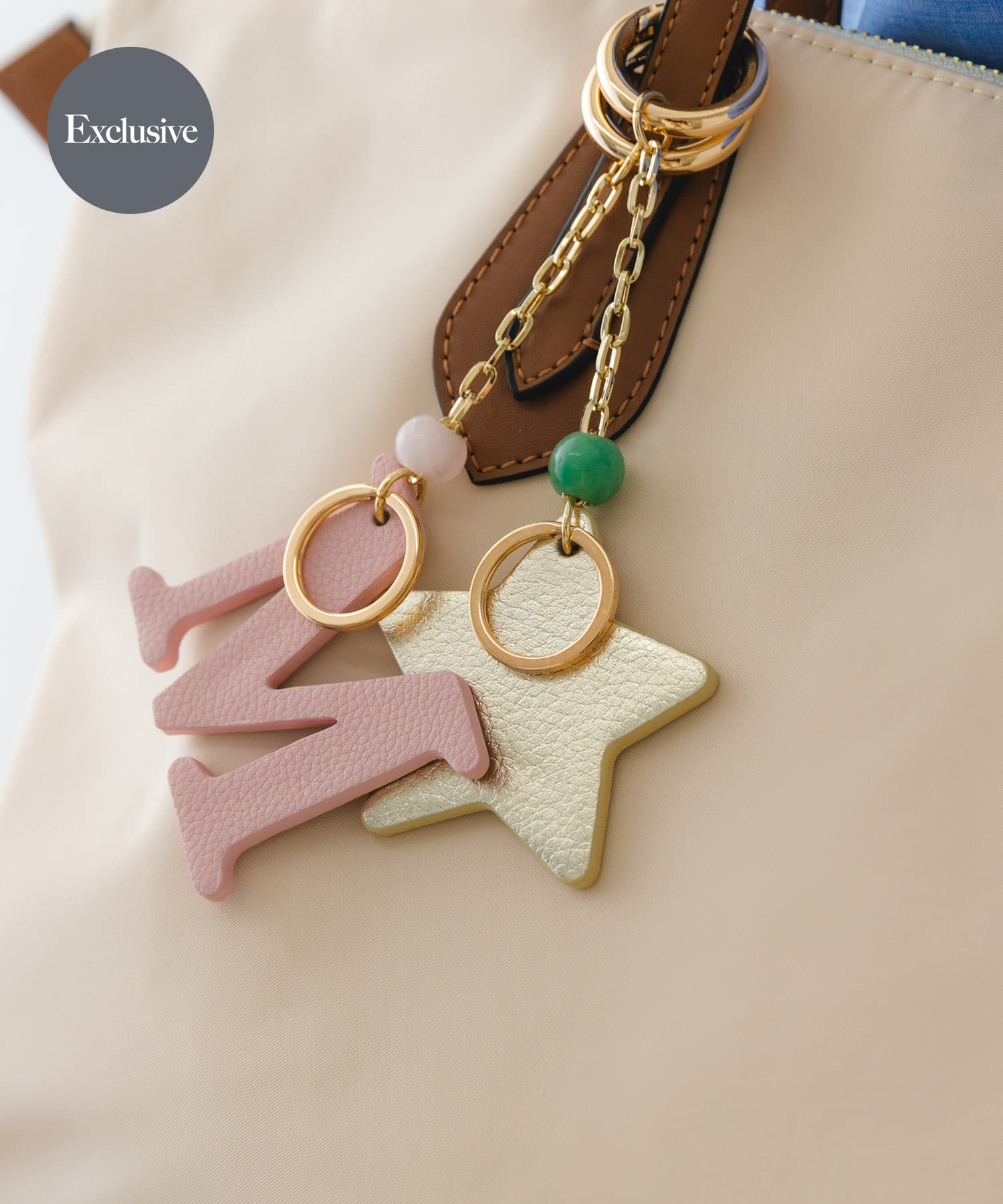 『別注』Hashibami×RODESKO　イニシャルチャーム GOLD one