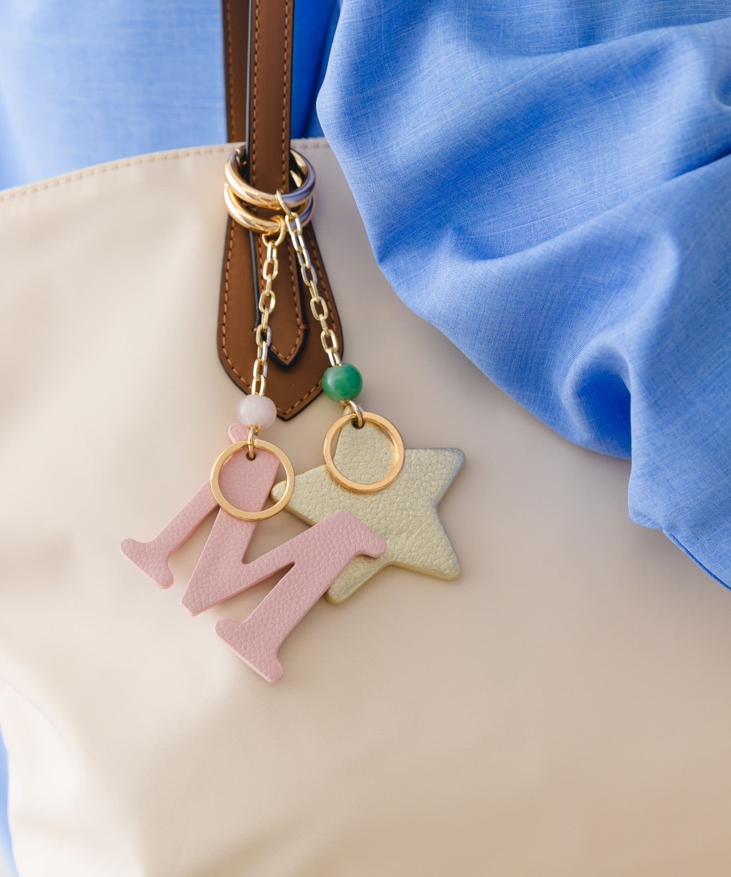 『別注』Hashibami×RODESKO　イニシャルチャーム GOLD one