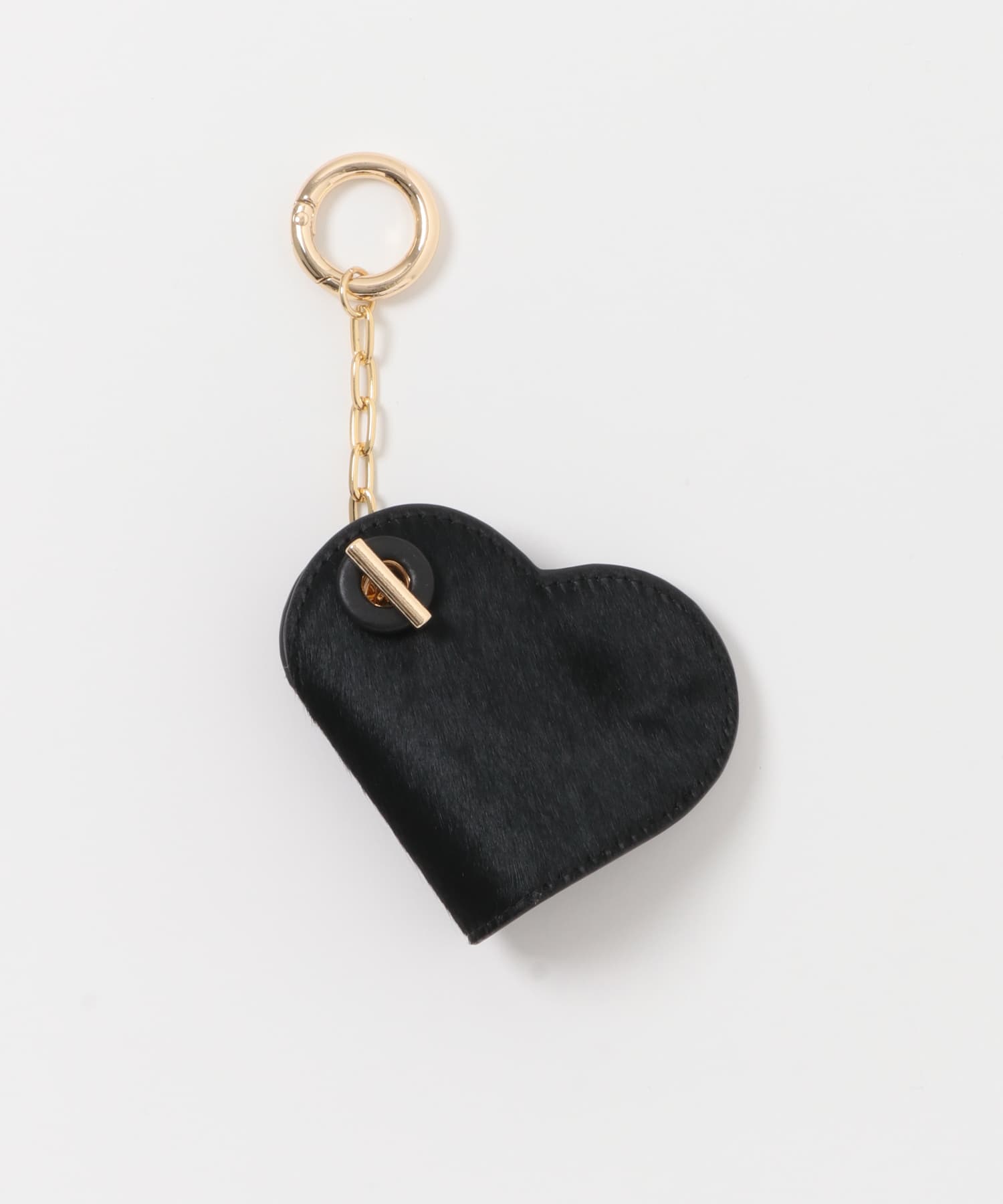 別注』Hashibami×RODESKO カウヘアハートキーチャーム(one BLACK