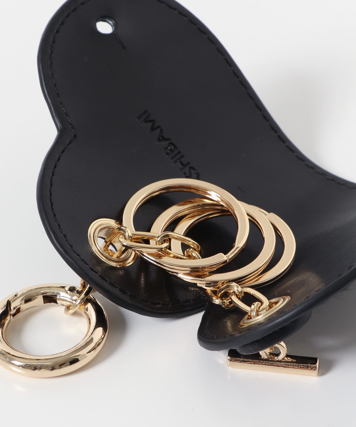 別注』Hashibami×RODESKO カウヘアハートキーチャーム(one BLACK