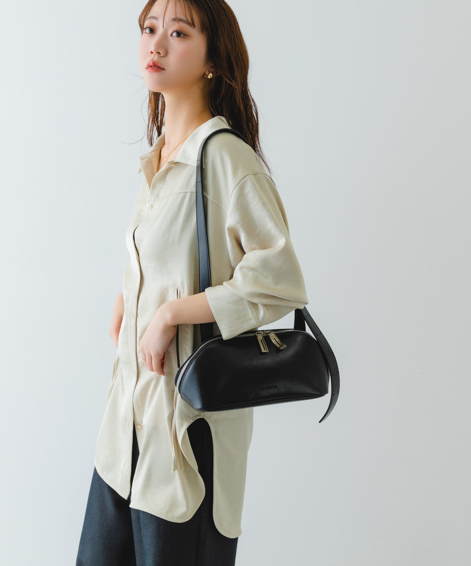 ADD CULUMN　FIGRE BODYBAG VINTAGE BLACK one