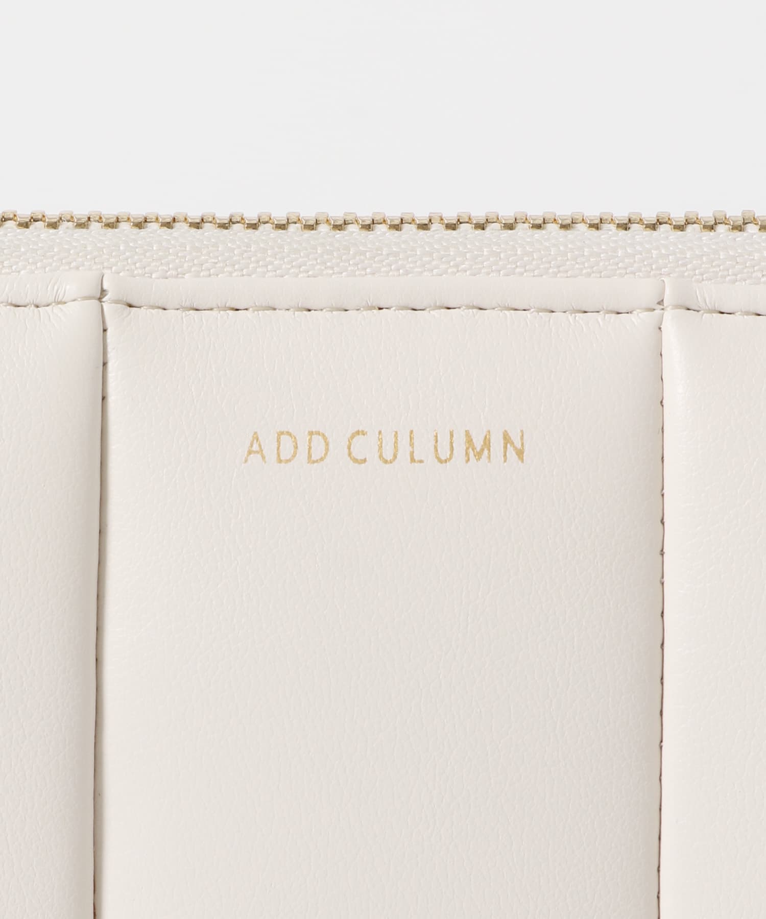 ADD CULUMN　PUFF THREE MULTI WALLET WHITE one