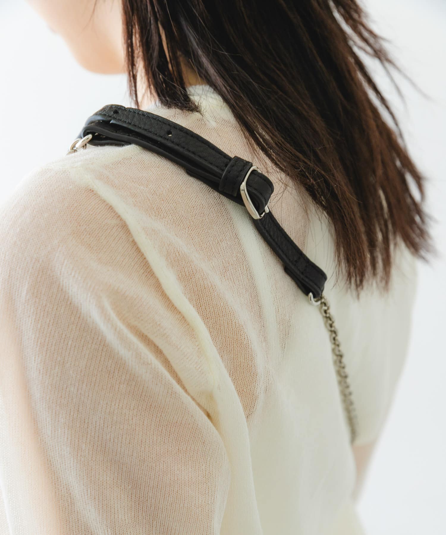 『別注』BEAURE×RODESKO　レザーコンビモバイルストラップ BLACK one
