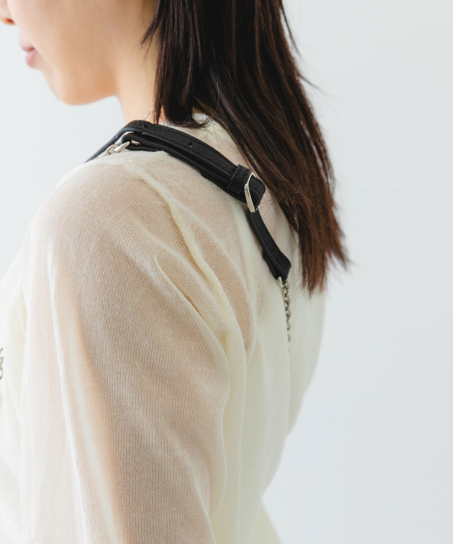 『別注』BEAURE×RODESKO　レザーコンビモバイルストラップ BLACK one