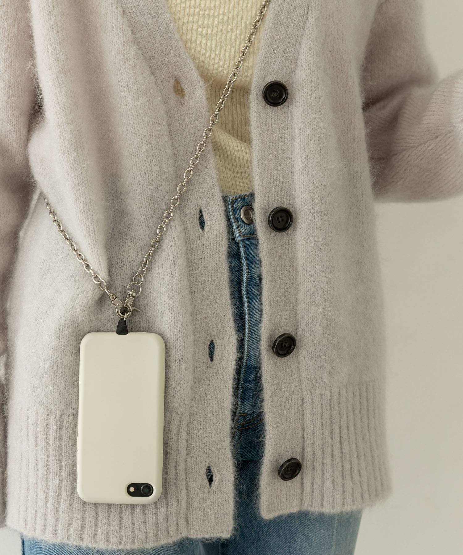 『別注』BEAURE×RODESKO　レザーコンビモバイルストラップ BLACK one