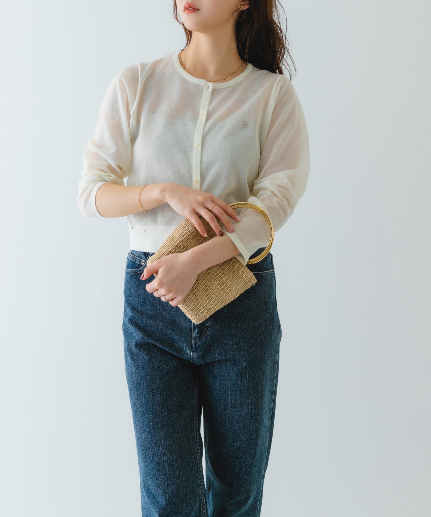 COTTO　リング雑材バッグ NATURAL -