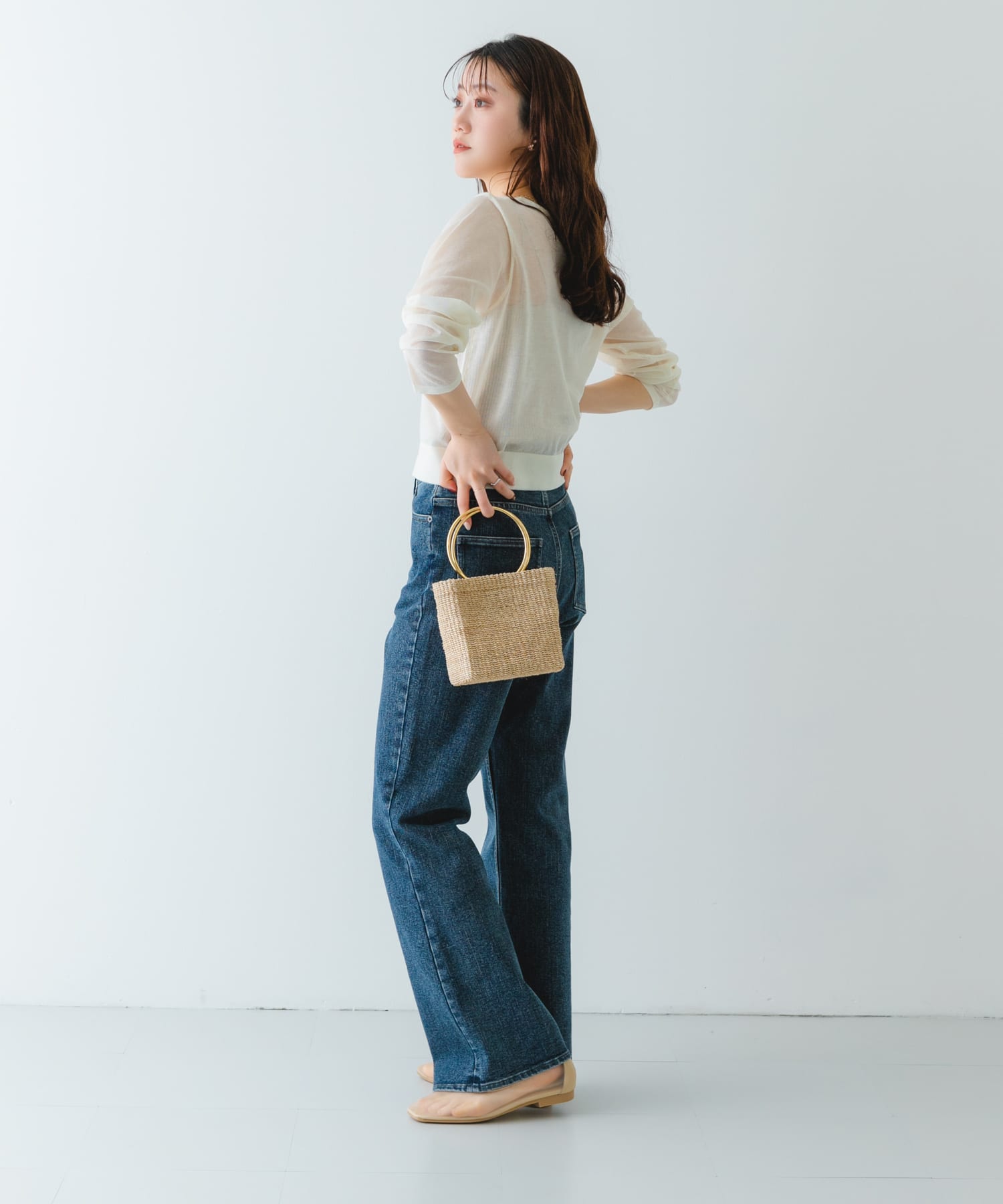 COTTO　リング雑材バッグ NATURAL -