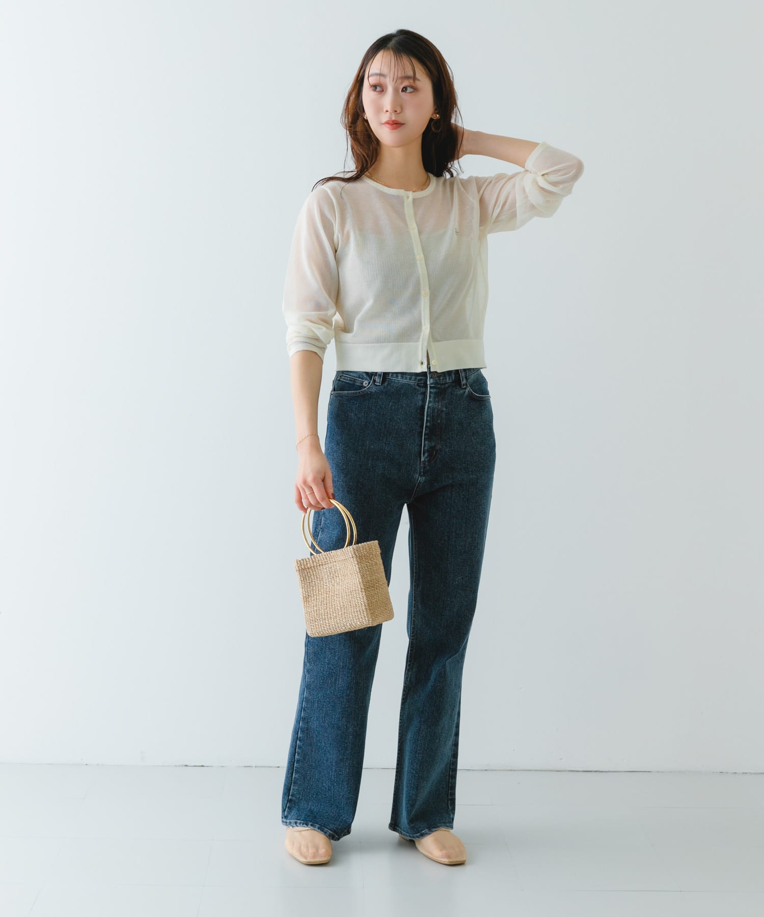 COTTO　リング雑材バッグ NATURAL -