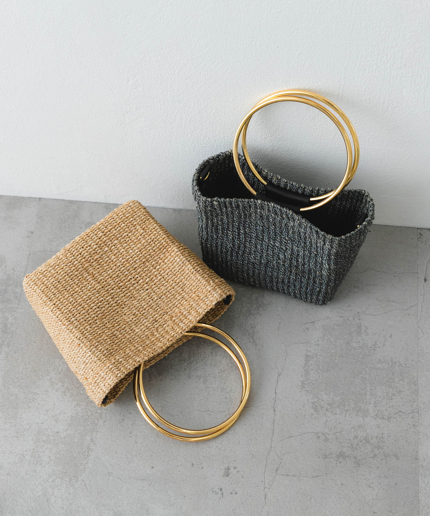 COTTO　リング雑材バッグ GRAY -