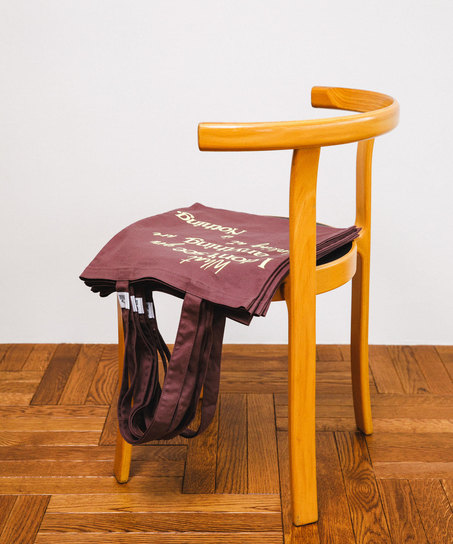 Pas De DANSE　Letter ToteBag BROWN -0