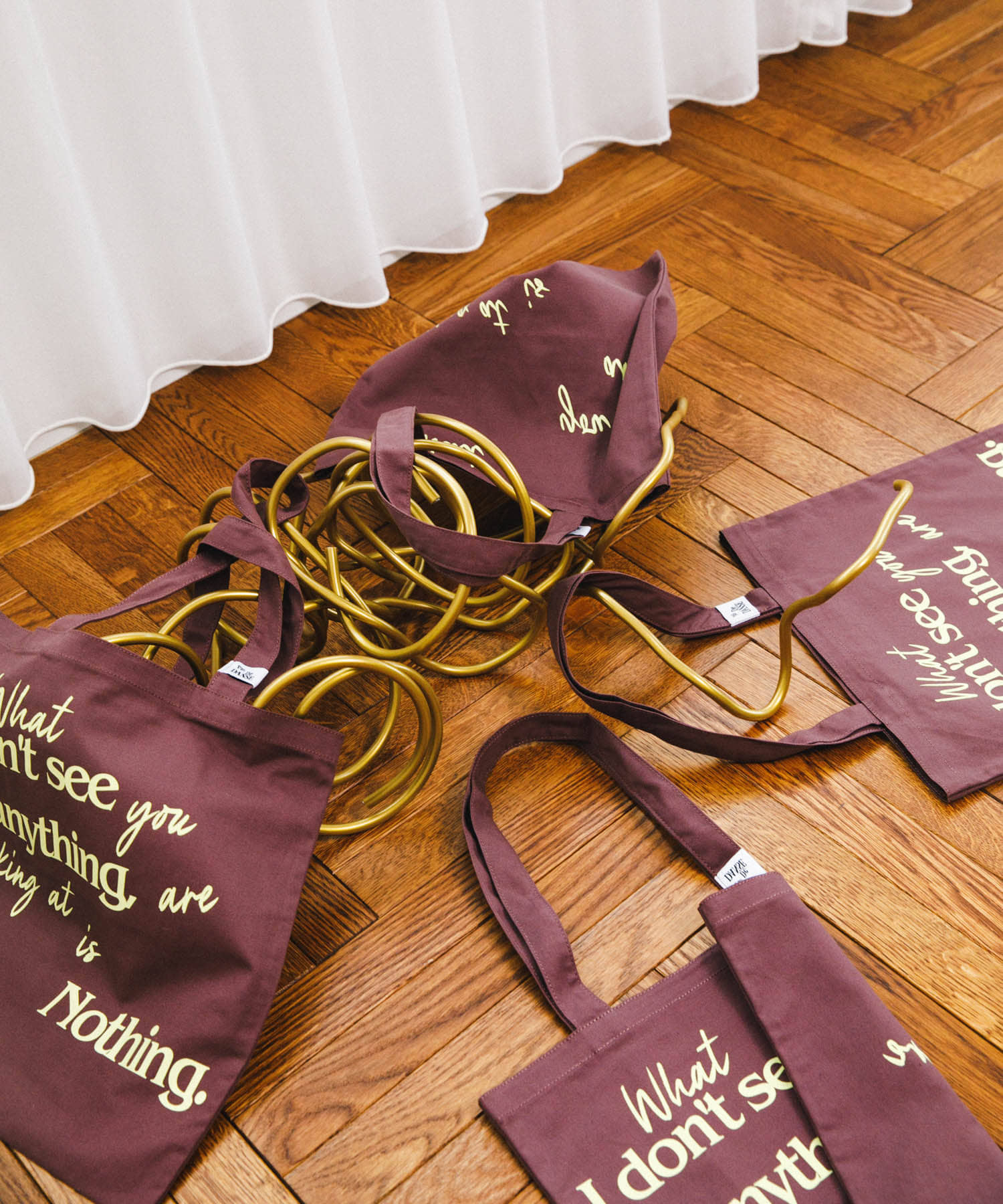 Pas De DANSE　Letter ToteBag BROWN -0