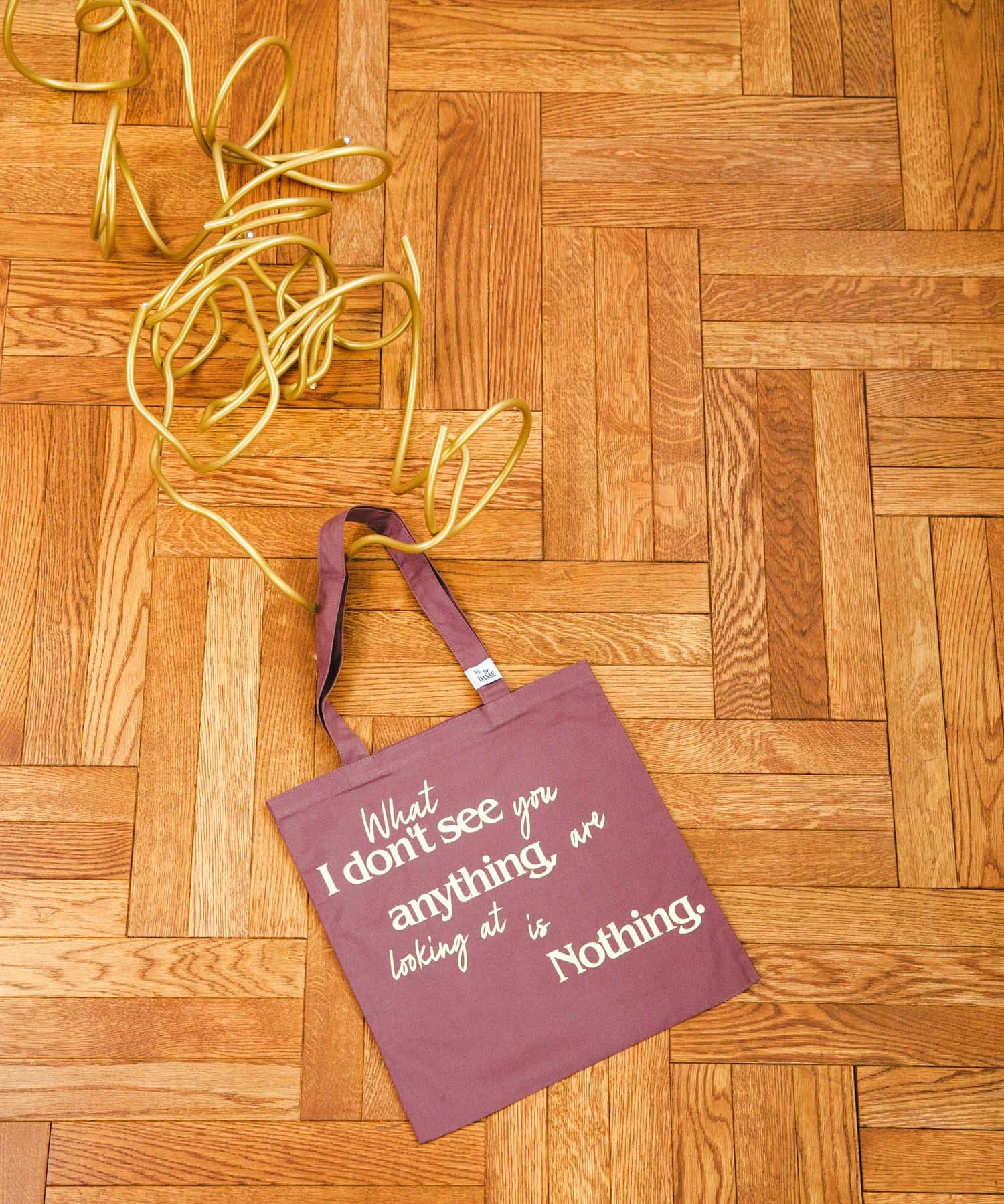 Pas De DANSE　Letter ToteBag BROWN -0