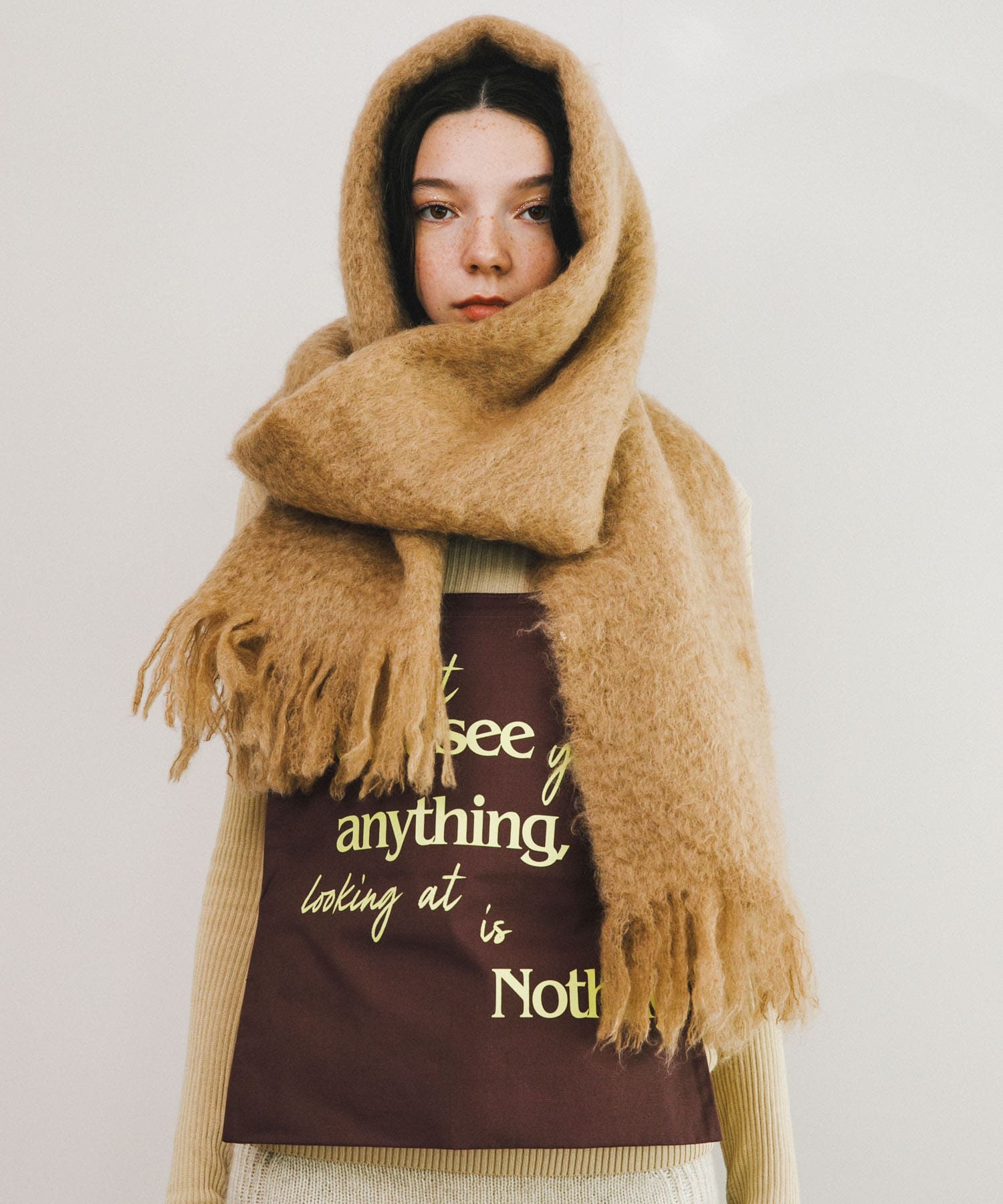 Pas De DANSE　Letter ToteBag BROWN -0