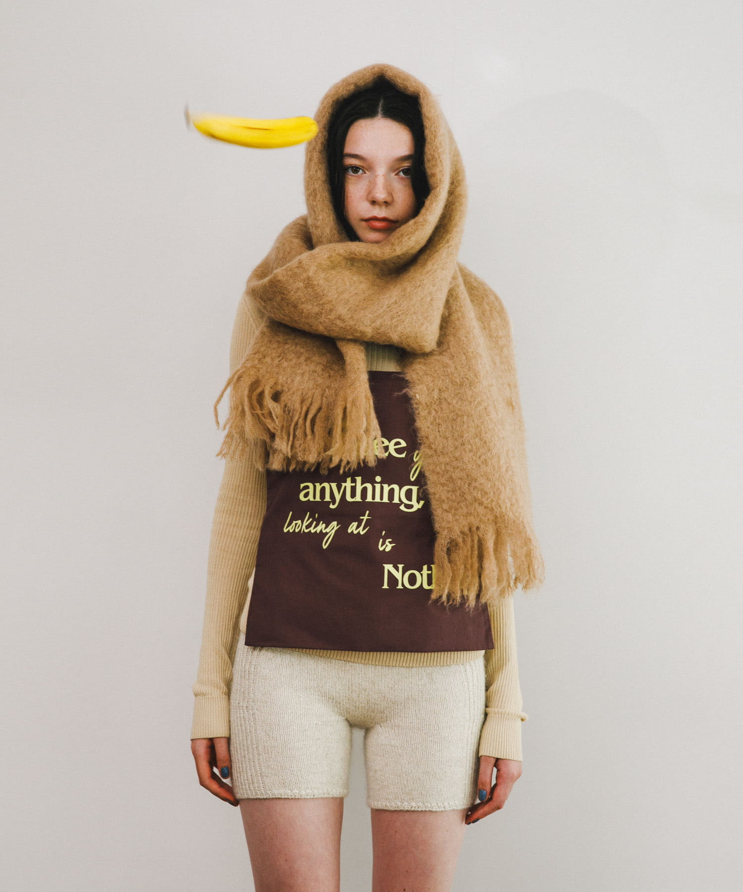 Pas De DANSE　Letter ToteBag BROWN -0