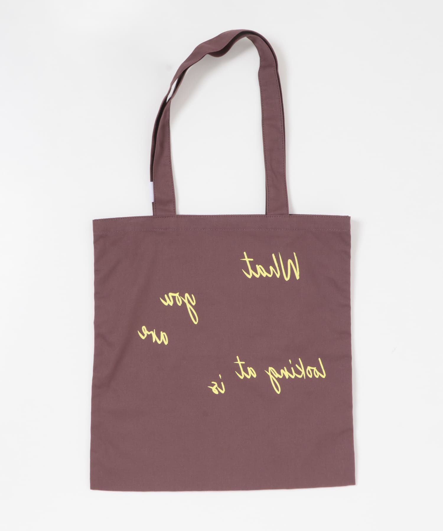 Pas De DANSE　Letter ToteBag BROWN -0