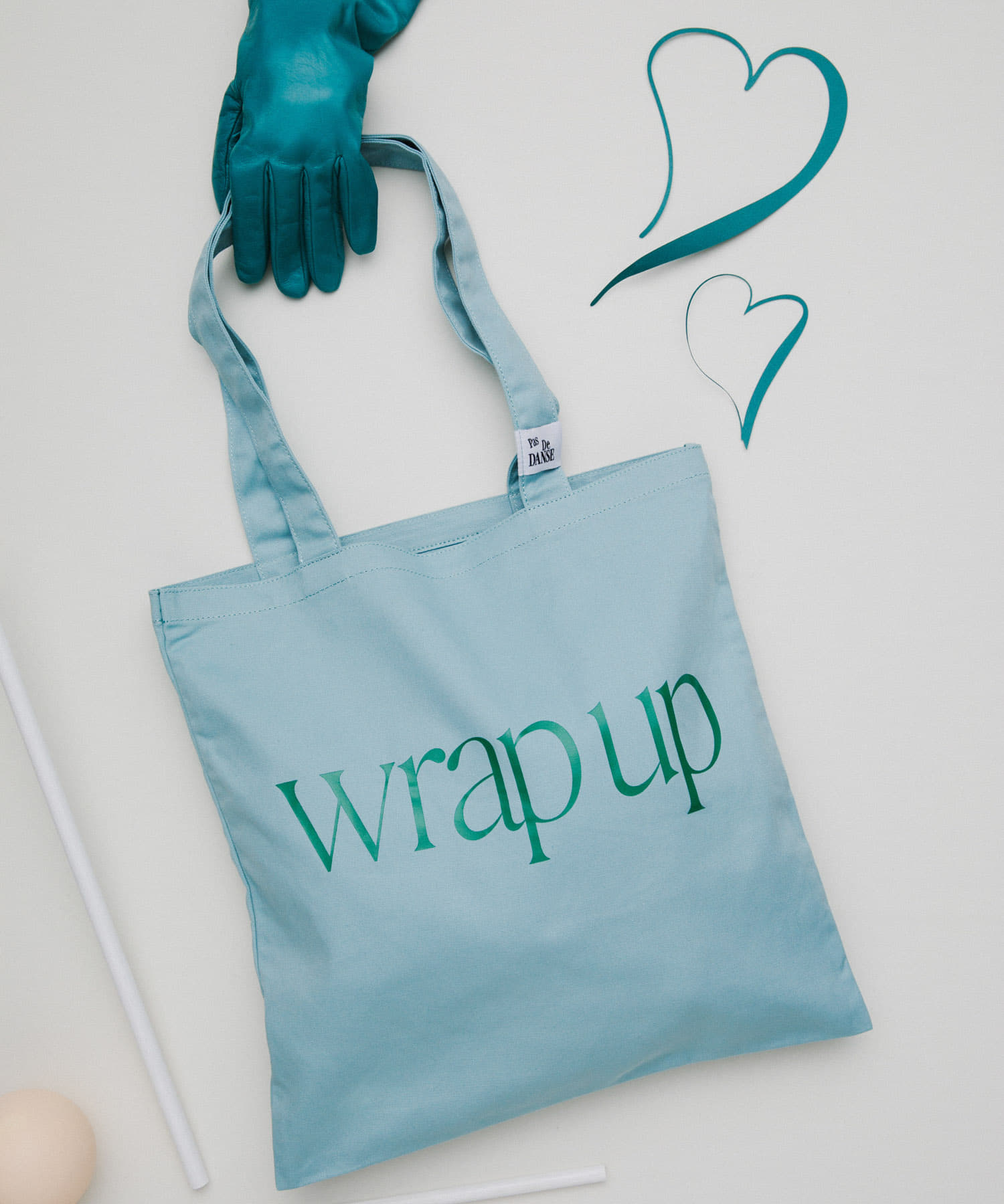 Pas De DANSE　Letter ToteBag MINT -0
