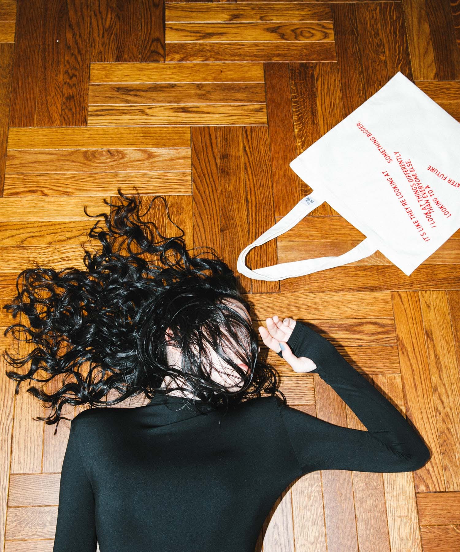 Pas De DANSE　Letter ToteBag OFF -0