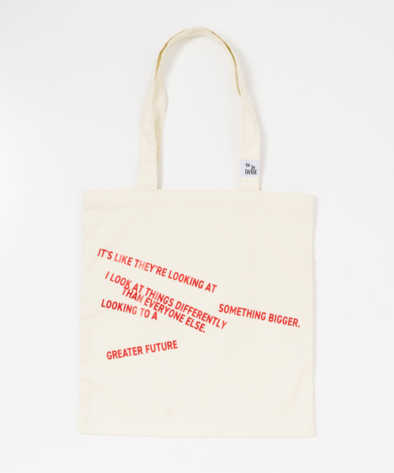 Pas De DANSE　Letter ToteBag OFF -0