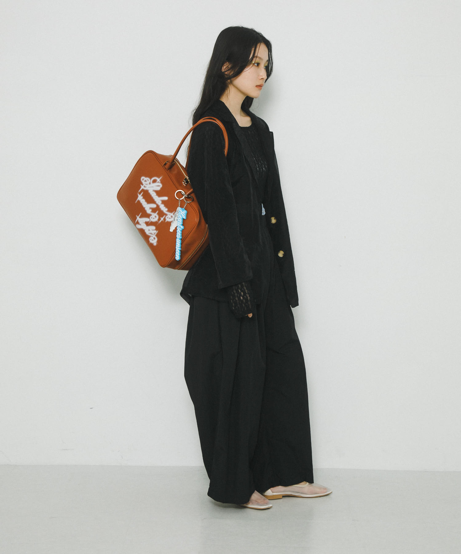 Pas De DANSE　Eclipse Bag large CAMEL -0