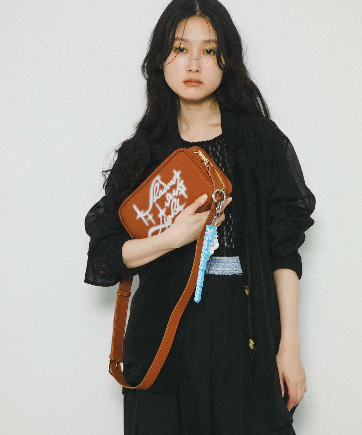 Pas De DANSE　Eclipse Bag small CAMEL -0