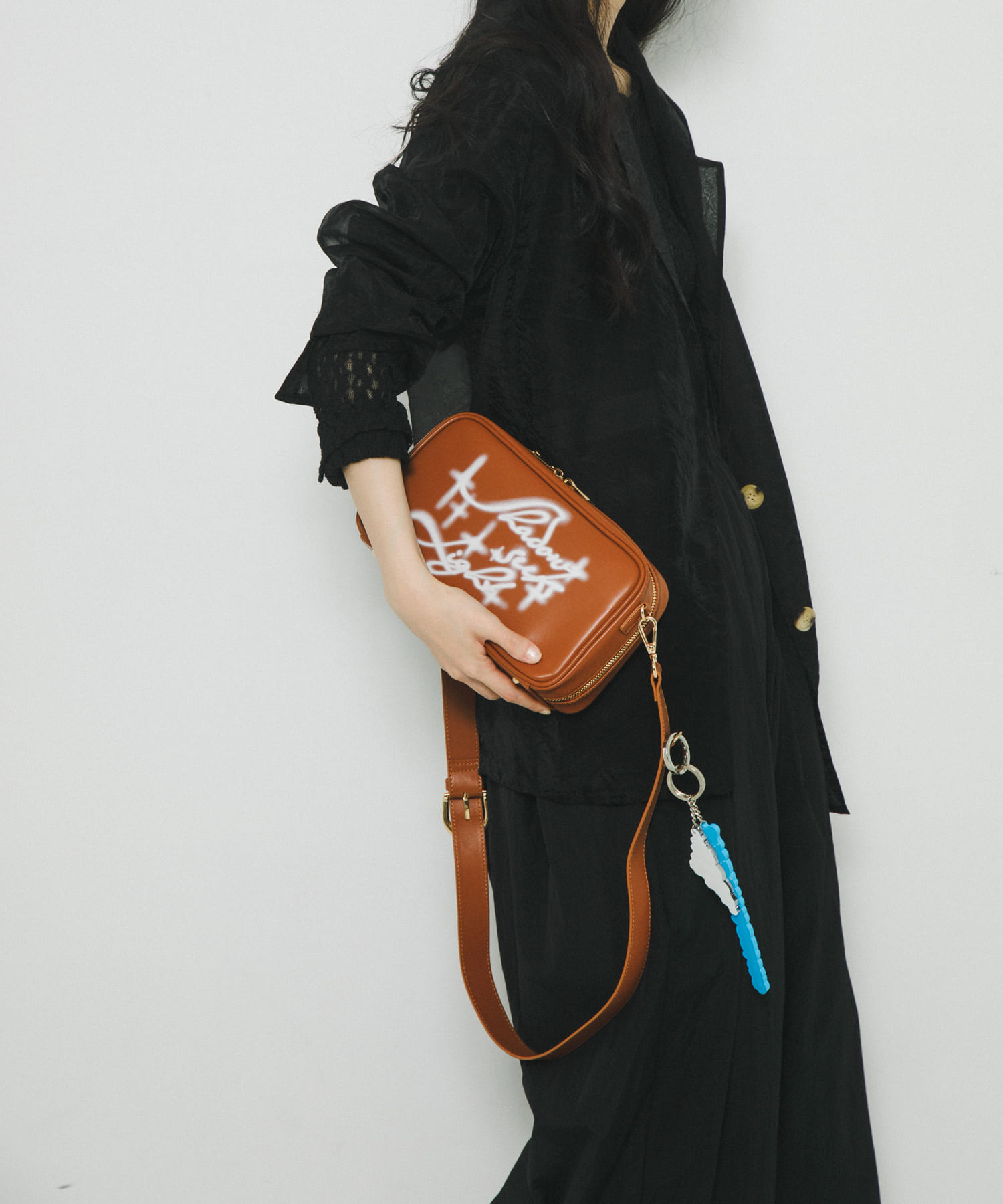 Pas De DANSE　Eclipse Bag small CAMEL -0