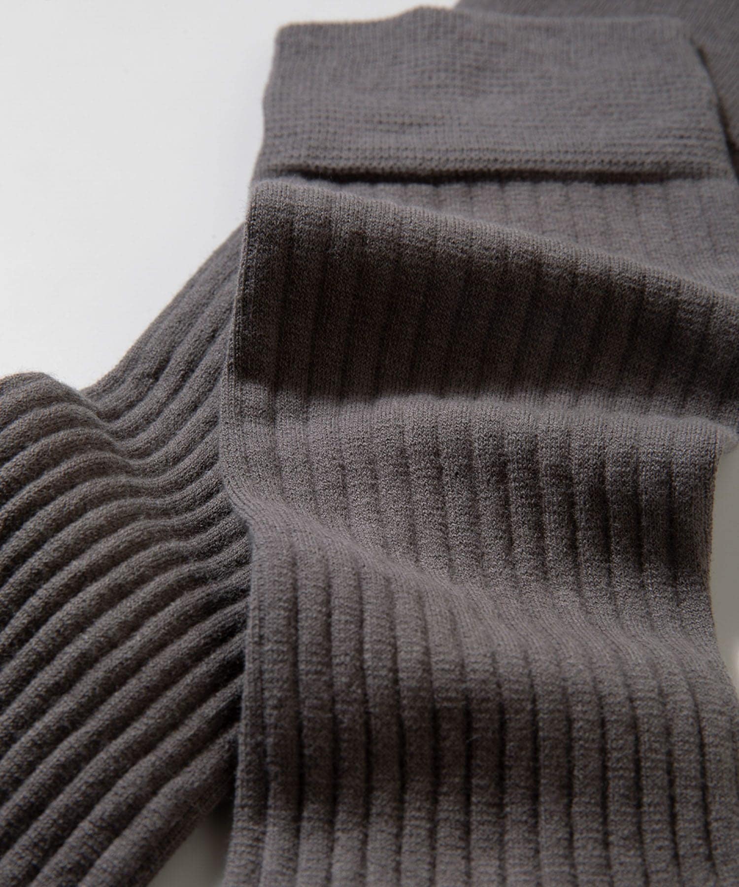 『着圧』MAEE　コンプレッションリブソックス ミディアムグレー M