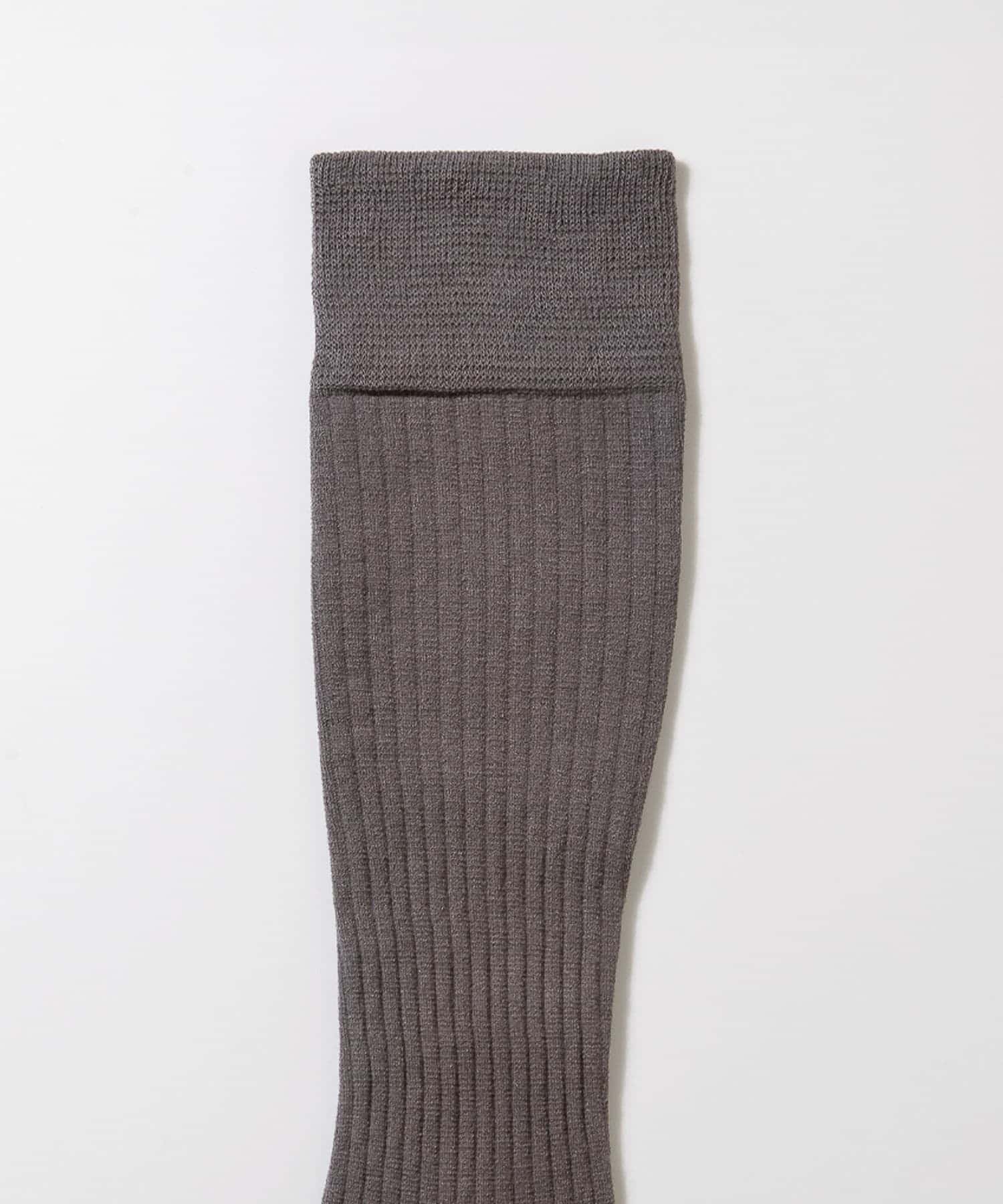 『着圧』MAEE　コンプレッションリブソックス ミディアムグレー M