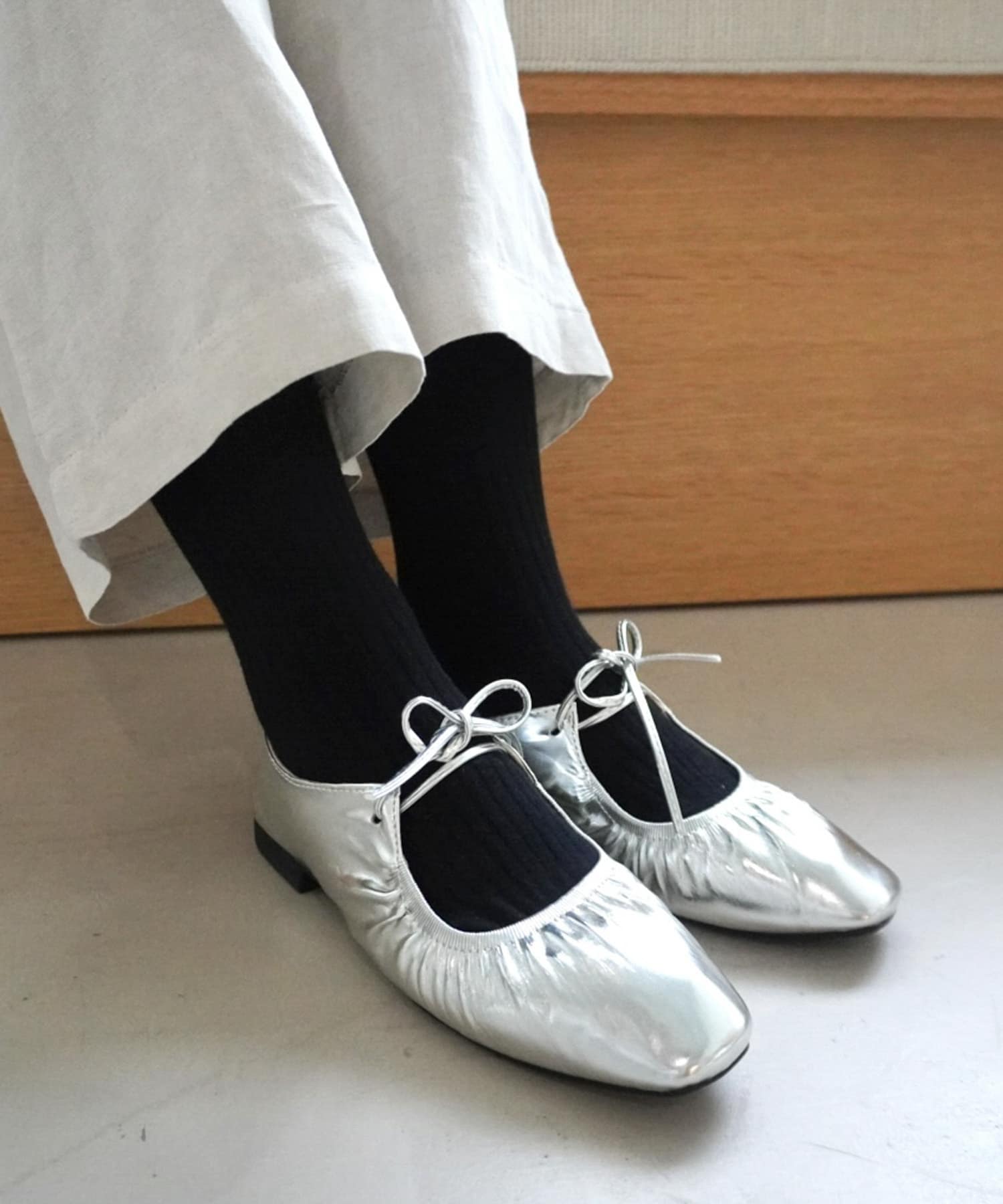 MAEE　コンプレッションリブソックス ブラック M