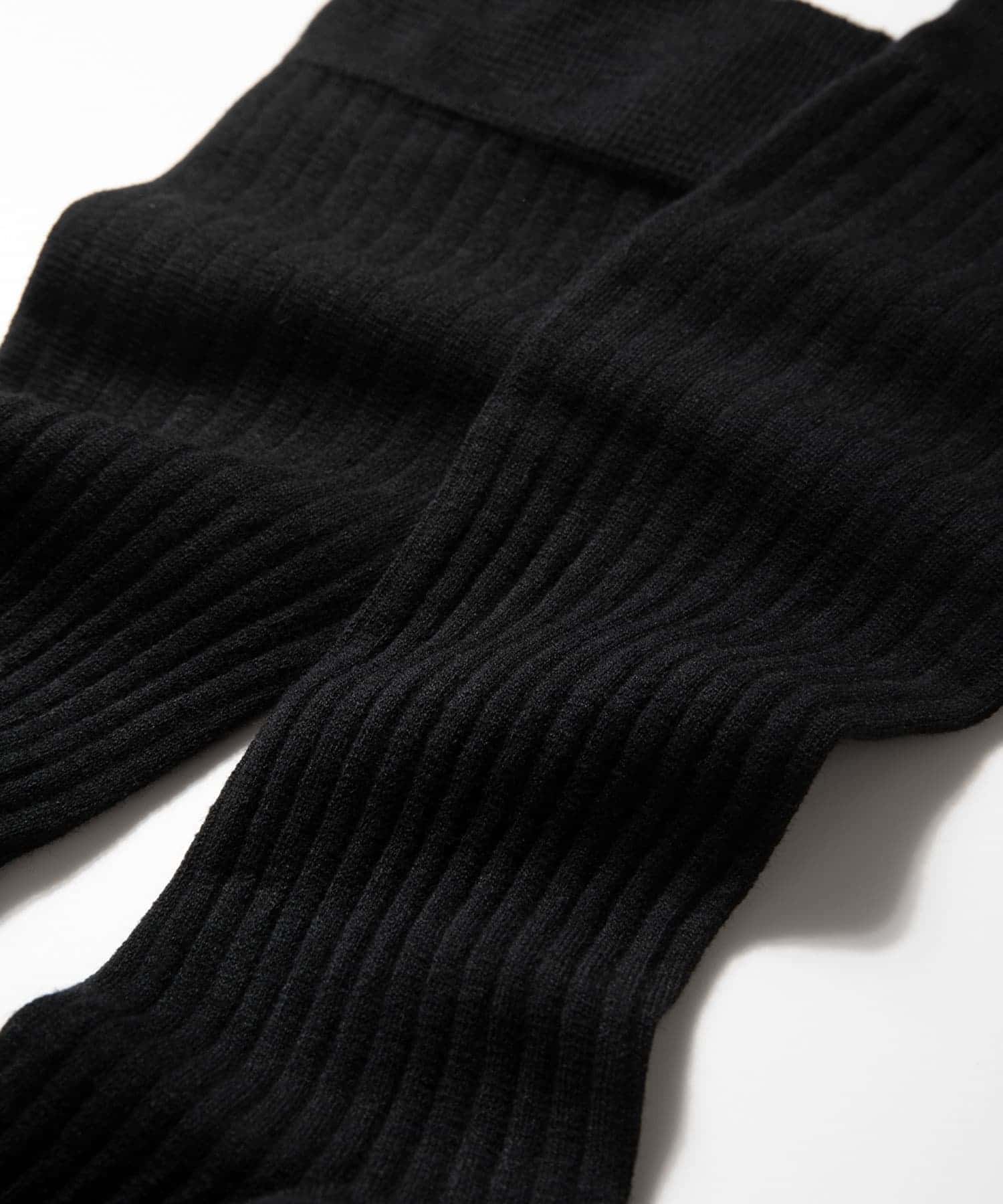 『着圧』MAEE　コンプレッションリブソックス ブラック M