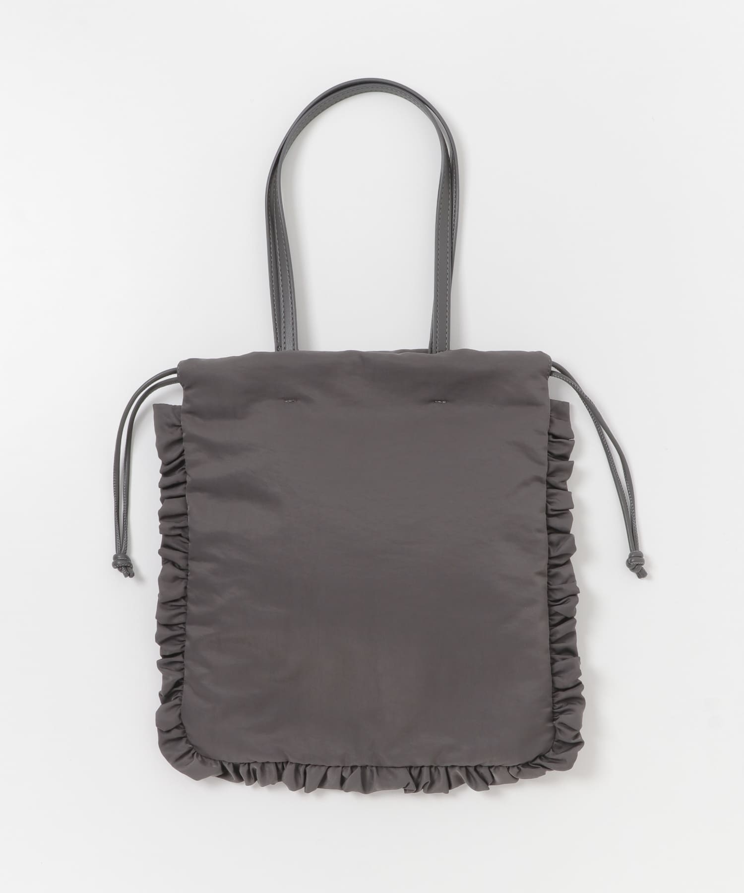 hun RODESKO　Frill 2WAYフリル巾着トートバッグ GRAY one