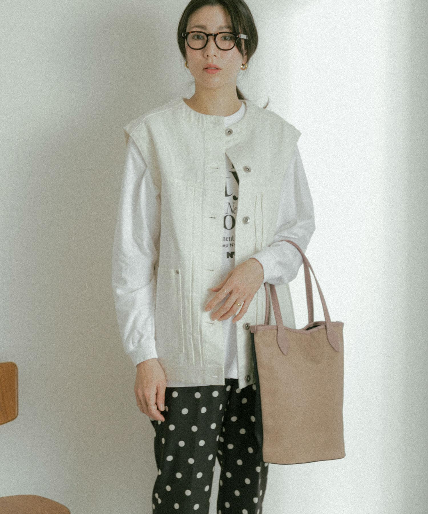 hun RODESKO　Two Tone 2トーン配色トートバッグ NAVYxMAUVE one