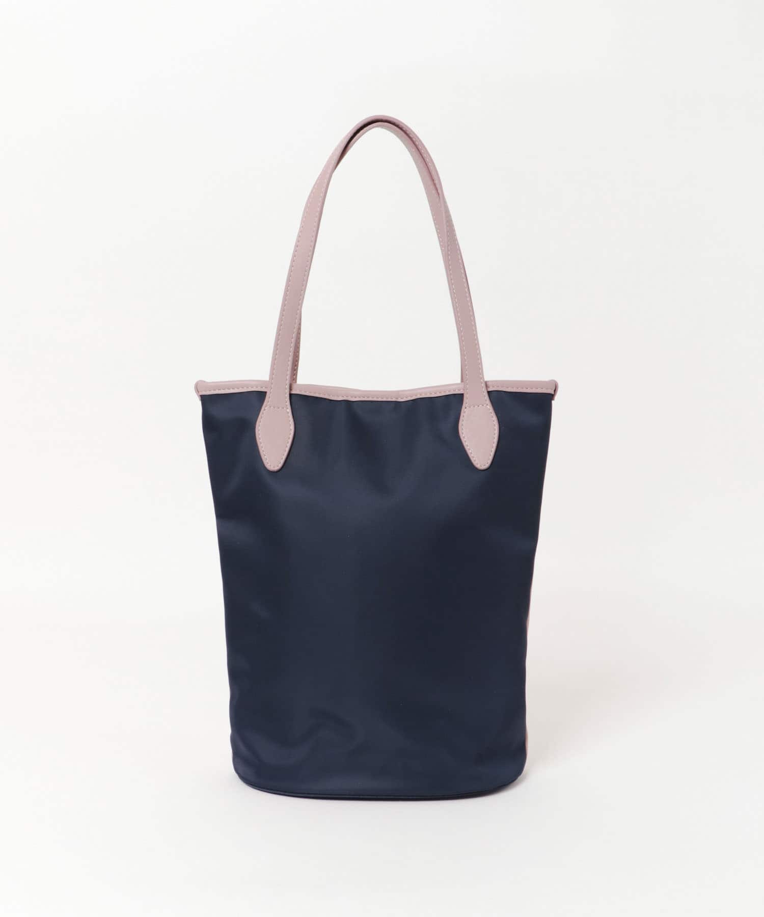 hun RODESKO　Two Tone 2トーン配色トートバッグ NAVYxMAUVE one