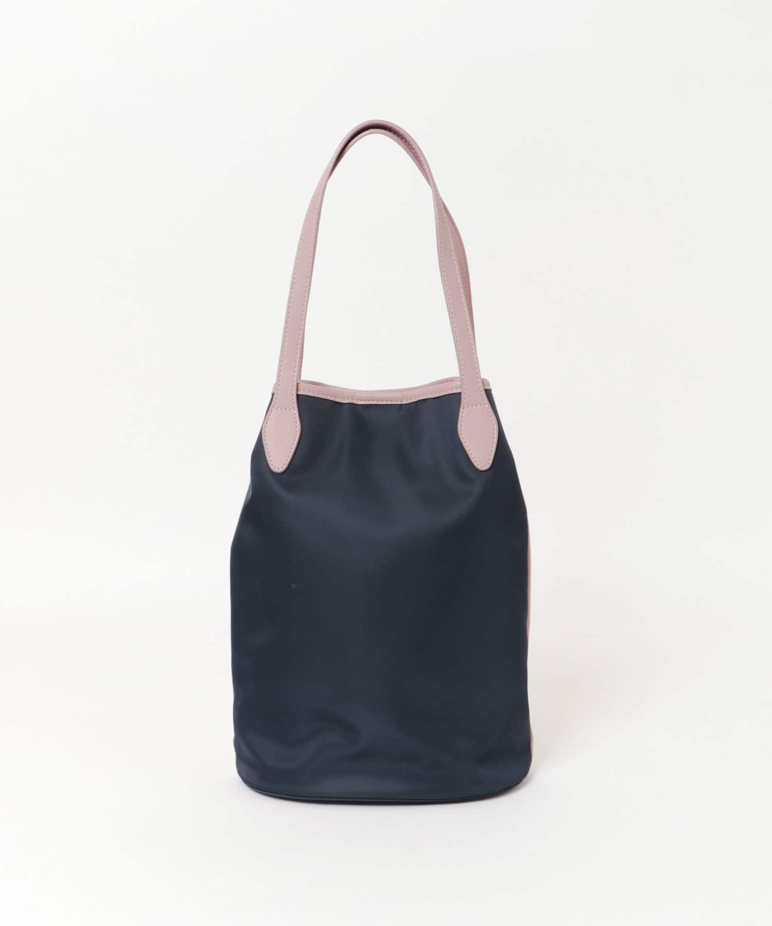 hun RODESKO　Two Tone 2トーン配色トートバッグ NAVYxMAUVE one