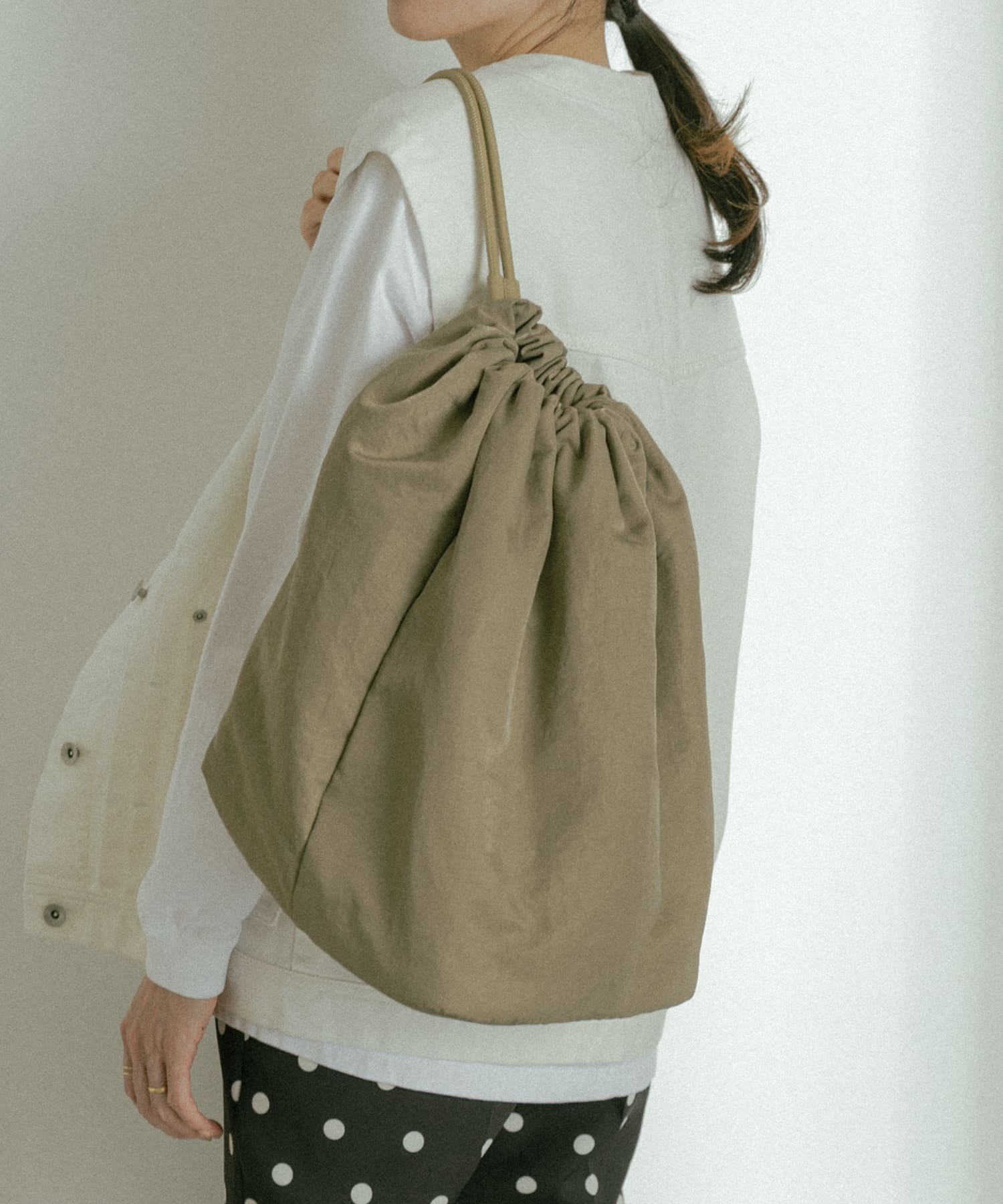 hun RODESKO　Bon Sac ワンショルダーボンサック L.KHAKI one