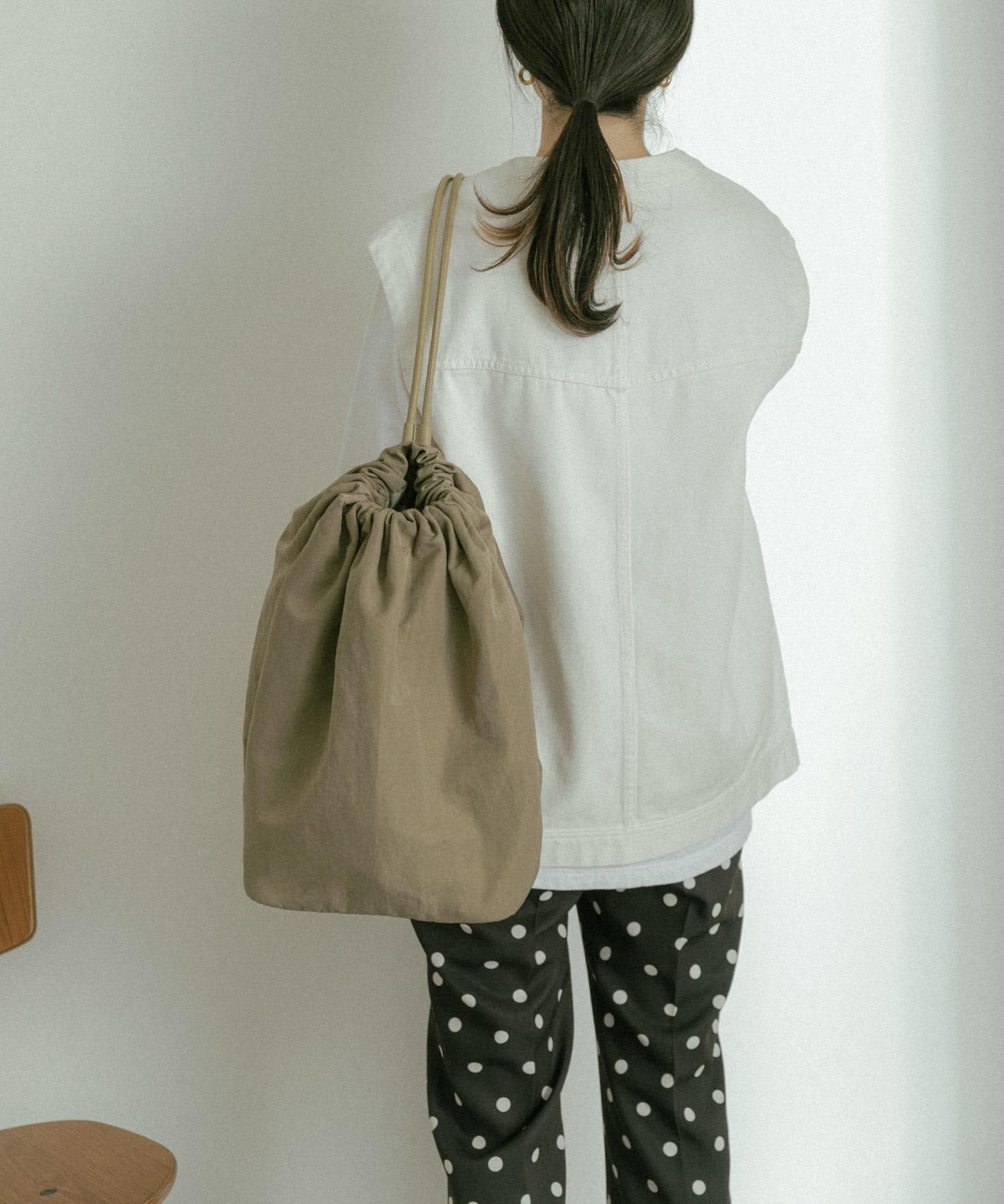 hun RODESKO　Bon Sac ワンショルダーボンサック L.KHAKI one