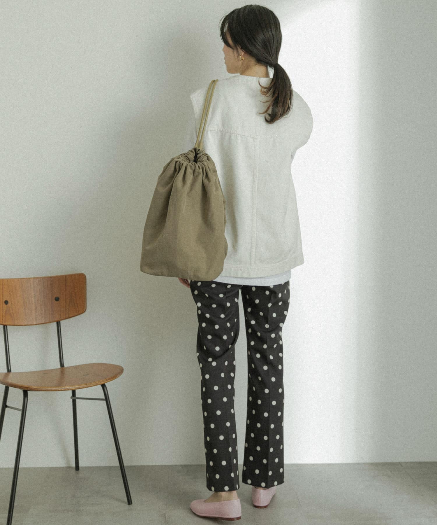 hun RODESKO　Bon Sac ワンショルダーボンサック L.KHAKI one