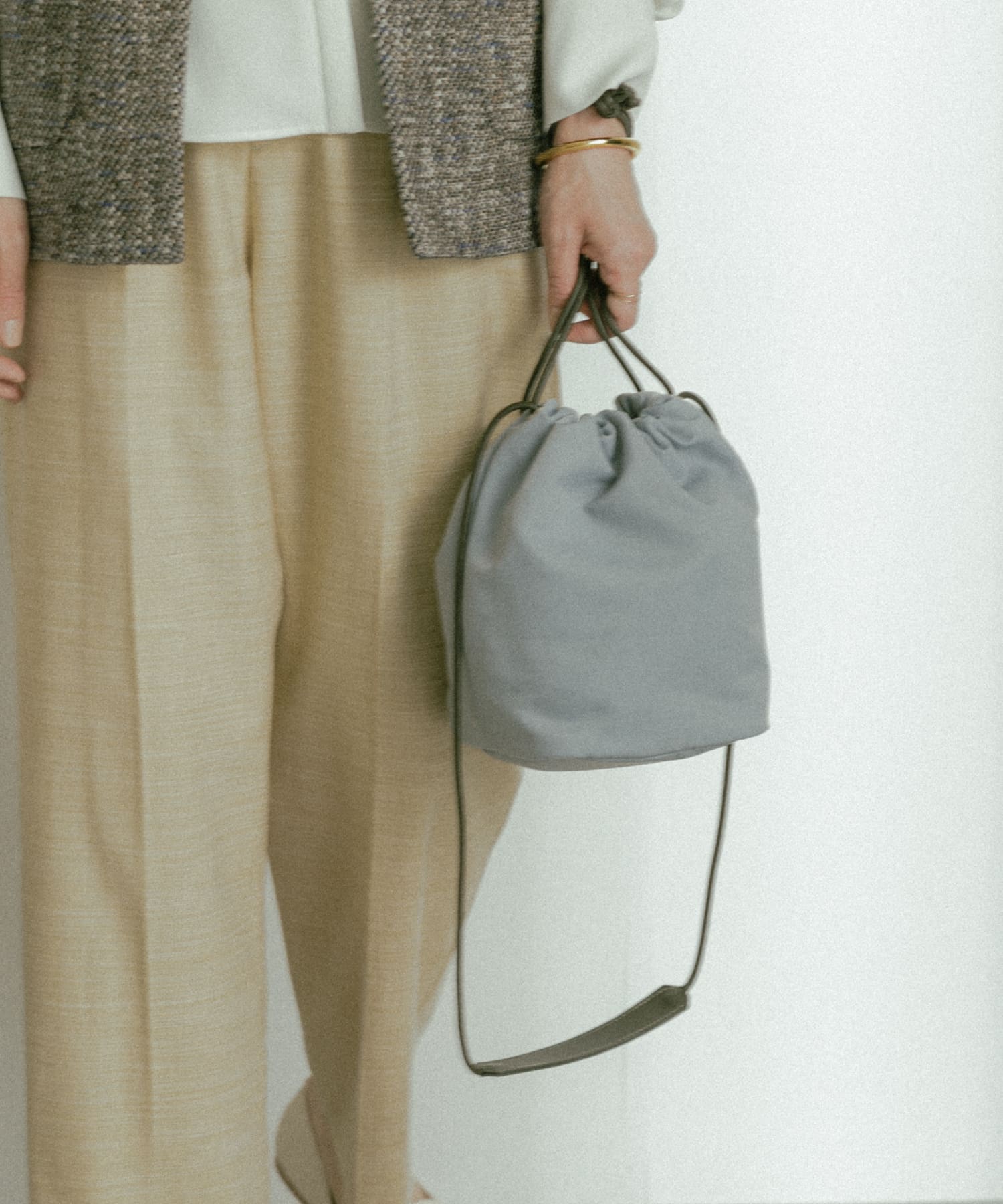 hun RODESKO　Pouch 2WAY巾着ポーチ