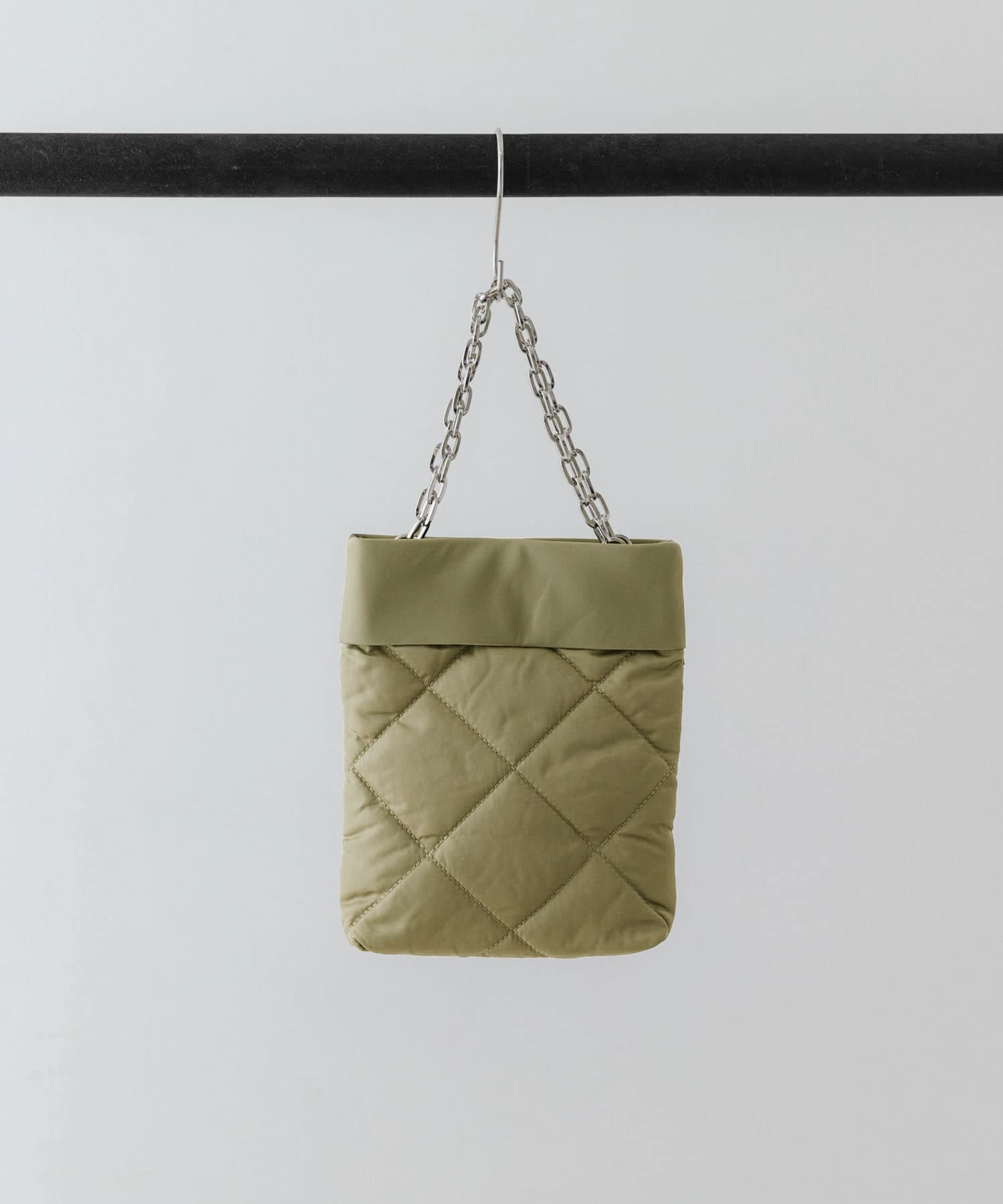 hun RODESKO　Quilting mini キルティングチェーン2wayショルダーバッグ L.KHAKI one