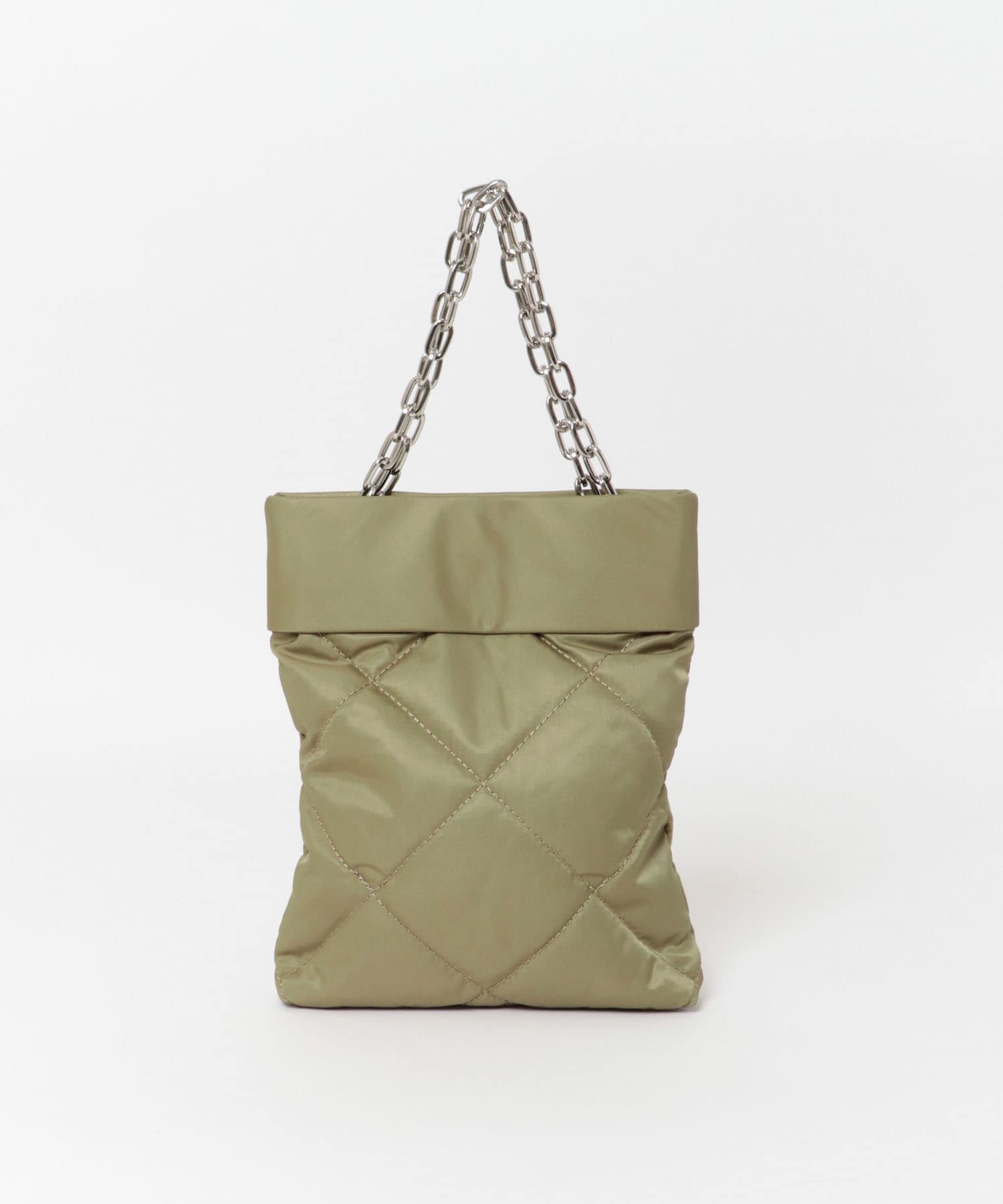 hun RODESKO　Quilting mini キルティングチェーン2wayショルダーバッグ L.KHAKI one