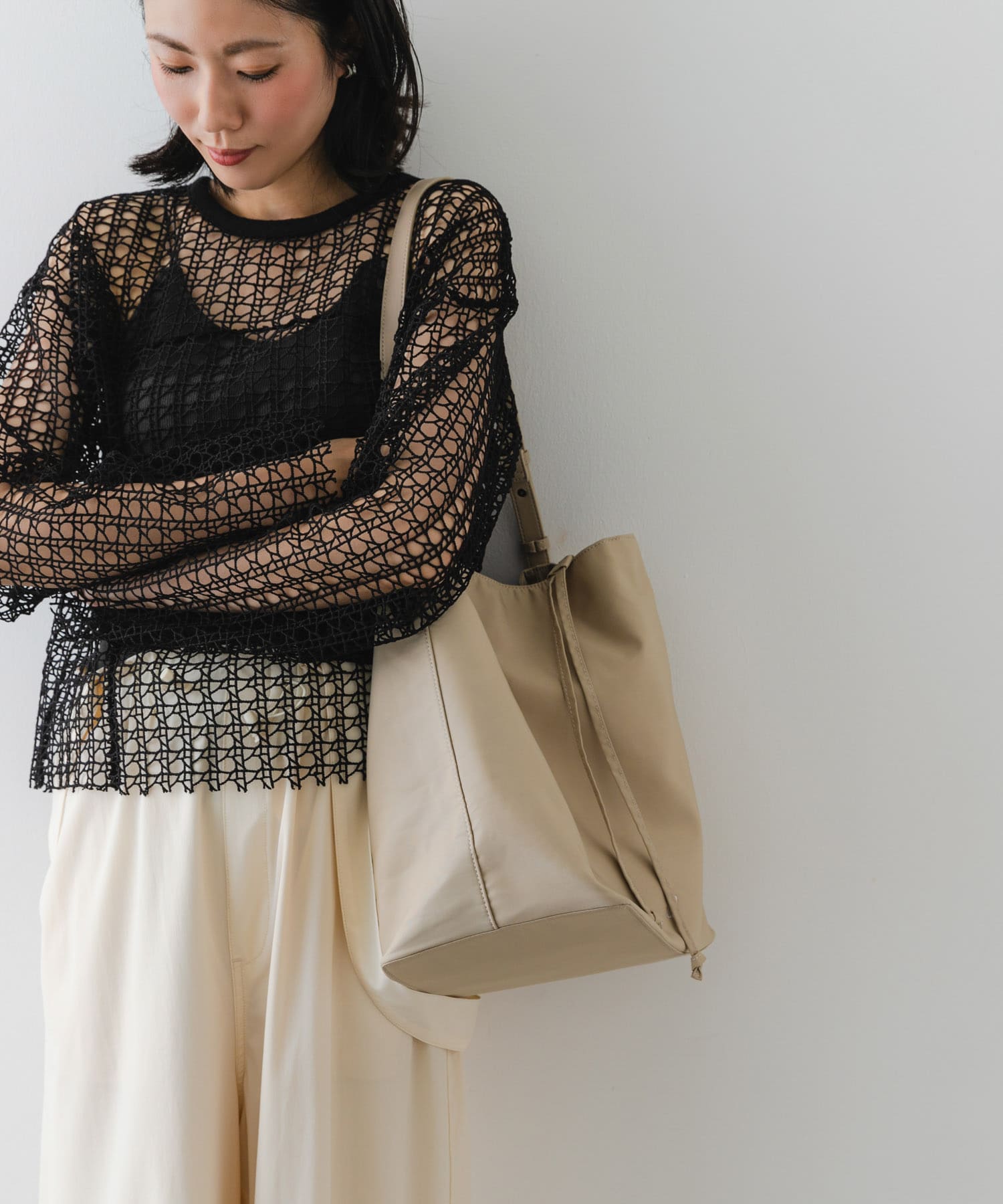 hun RODE SKO　2way shoulder SAND BEIGE one
