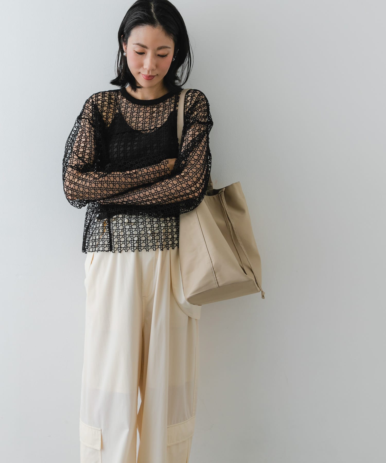 hun RODE SKO　2way shoulder SAND BEIGE one