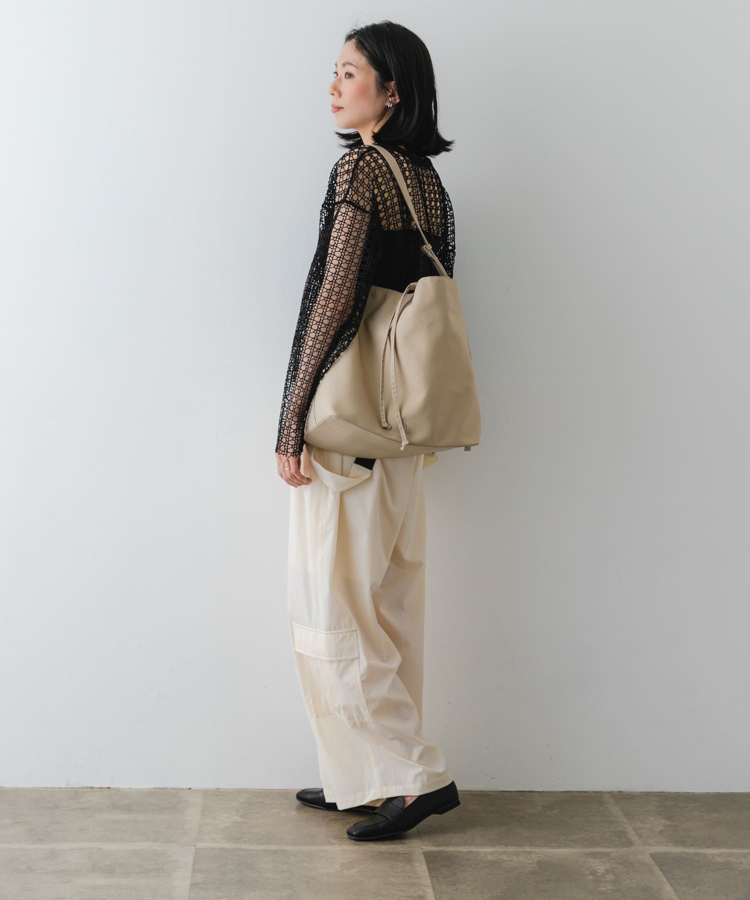 hun RODE SKO　2way shoulder SAND BEIGE one