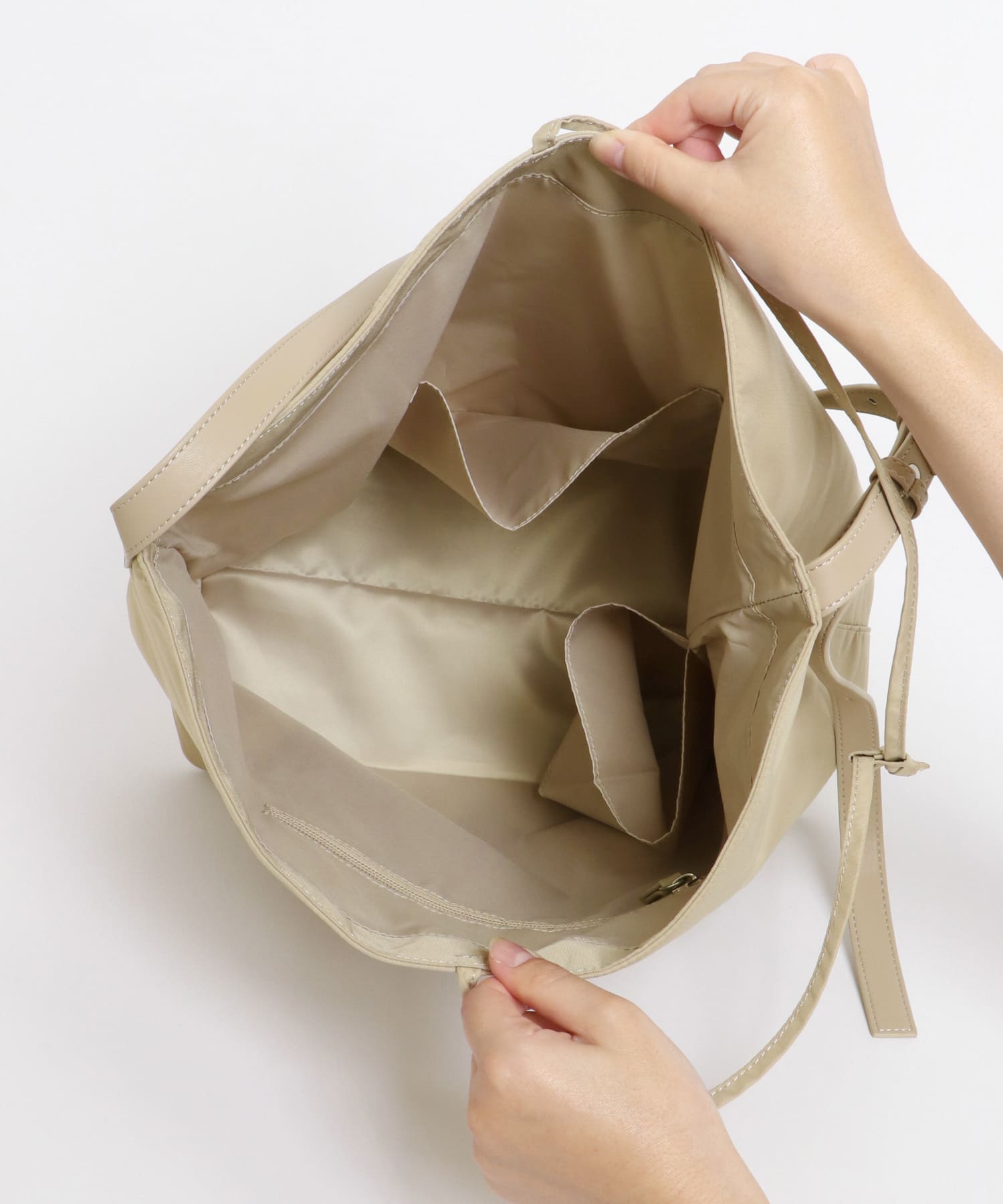hun RODE SKO　2way shoulder SAND BEIGE one
