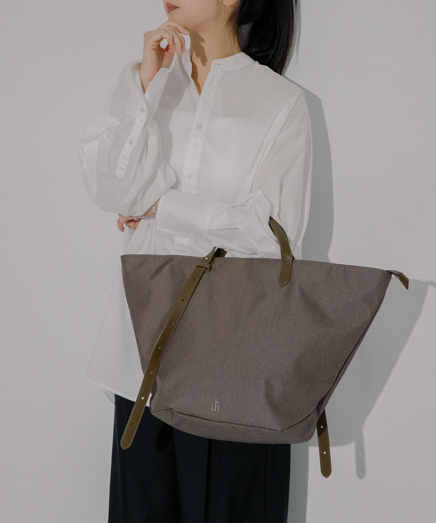 hun RODE SKO　Marbling tote CCL BROWN one