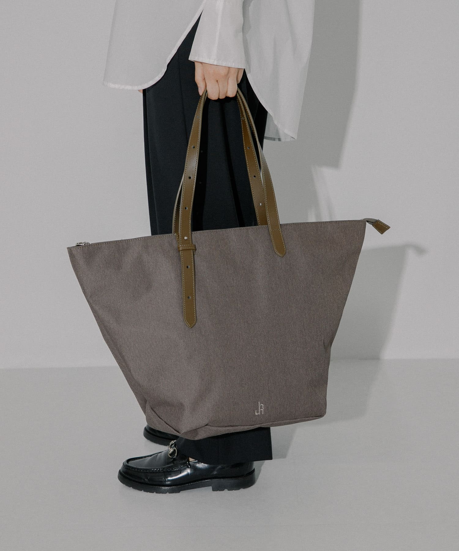 hun RODESKO　Marbling tote CCL BROWN one