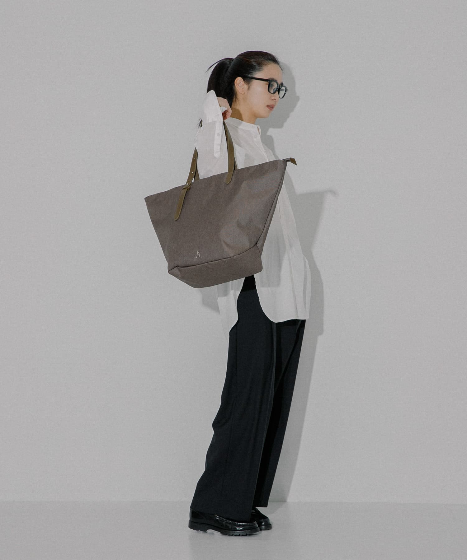 hun RODE SKO　Marbling tote CCL BROWN one